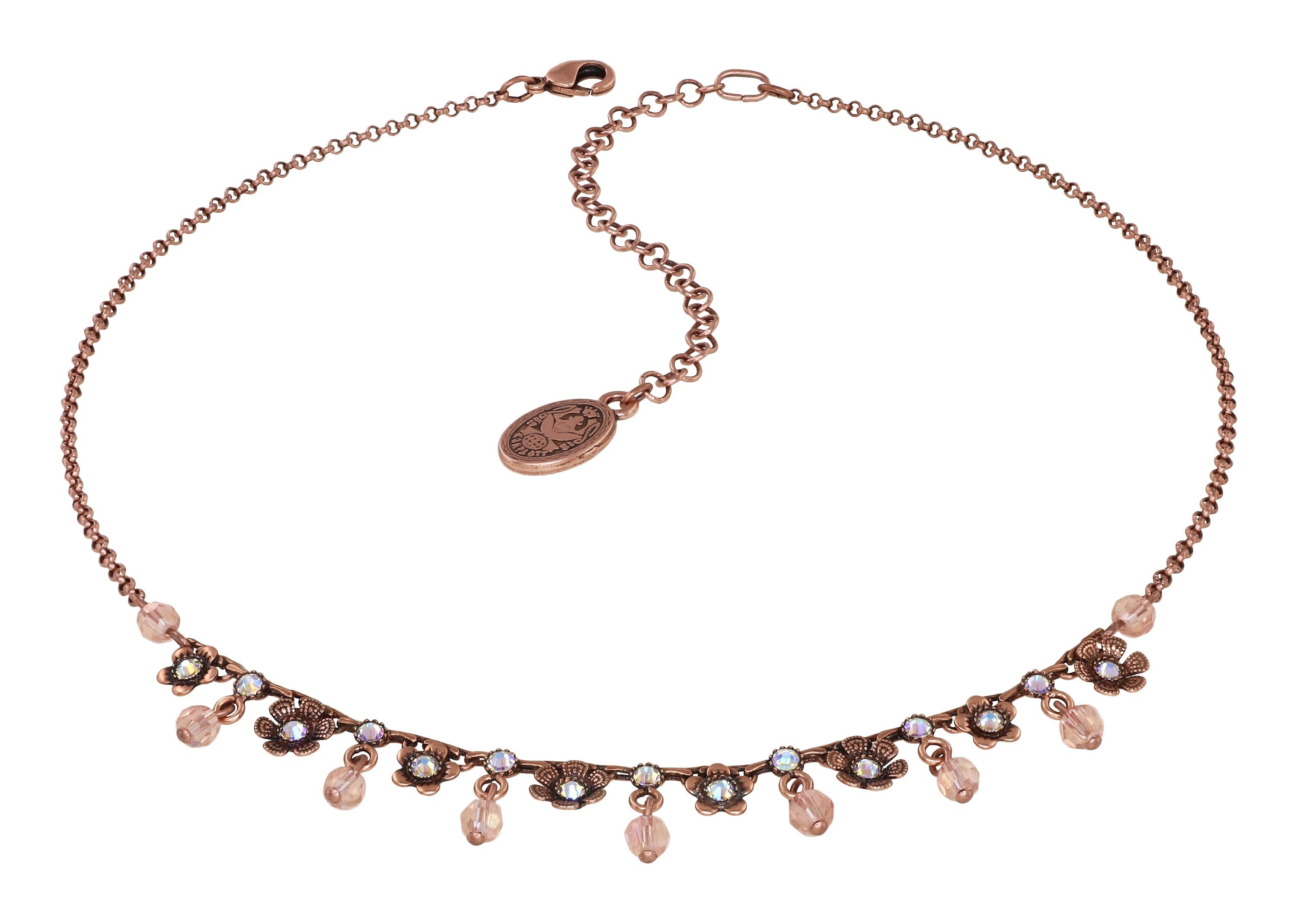 image for Necklace Love, Shine and Flowers Pink  