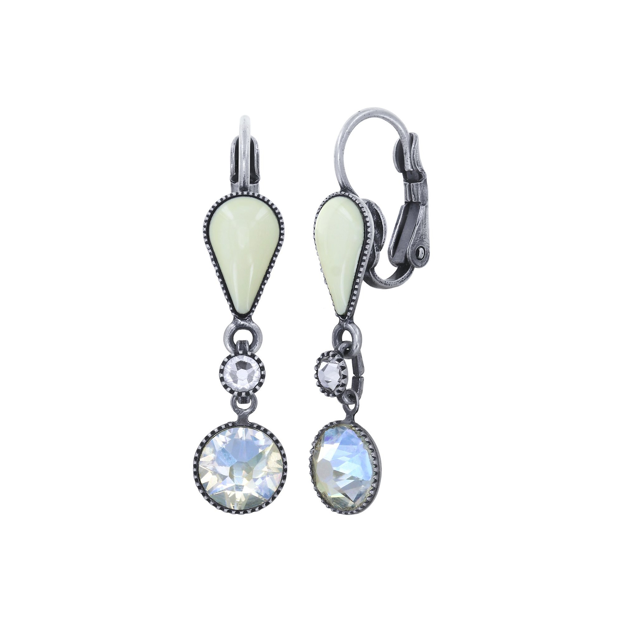 image pour Boucles d'oreilles Eurowire pendantes Afternoon Bling Blanc  