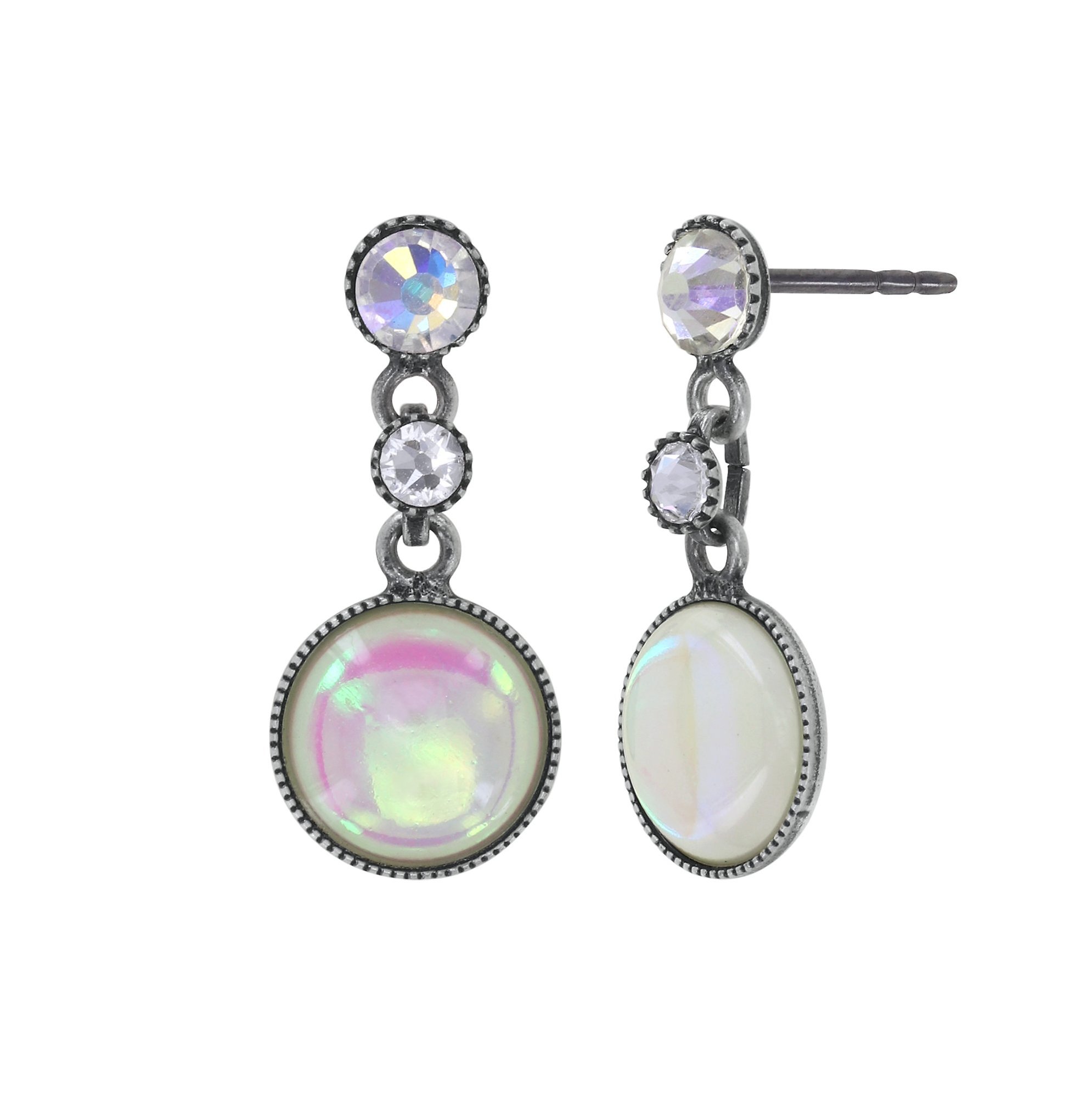 Kép Earring stud dangling Afternoon Bling White  