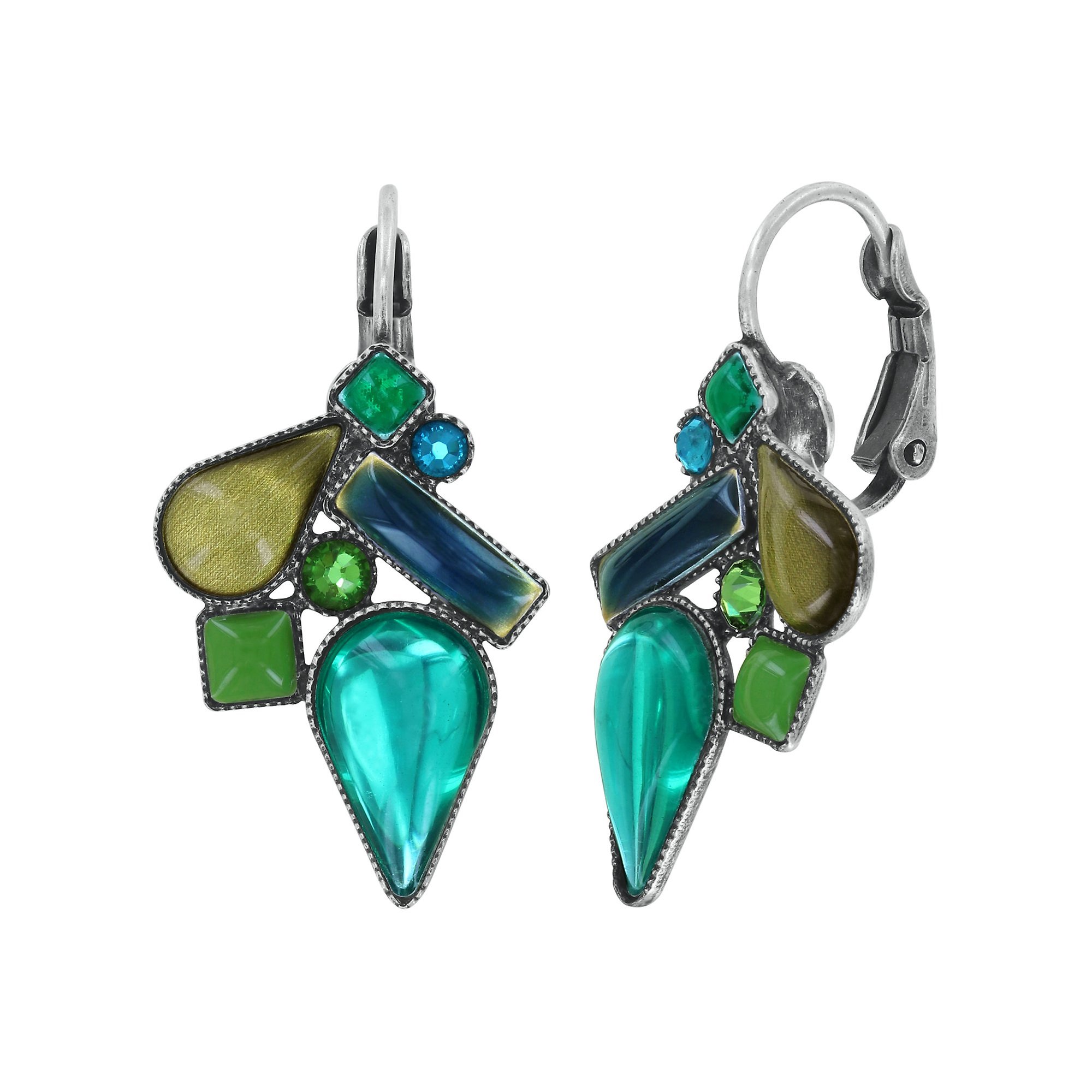 image pour Boucles d'oreilles Eurowire Afternoon Bling Vert  