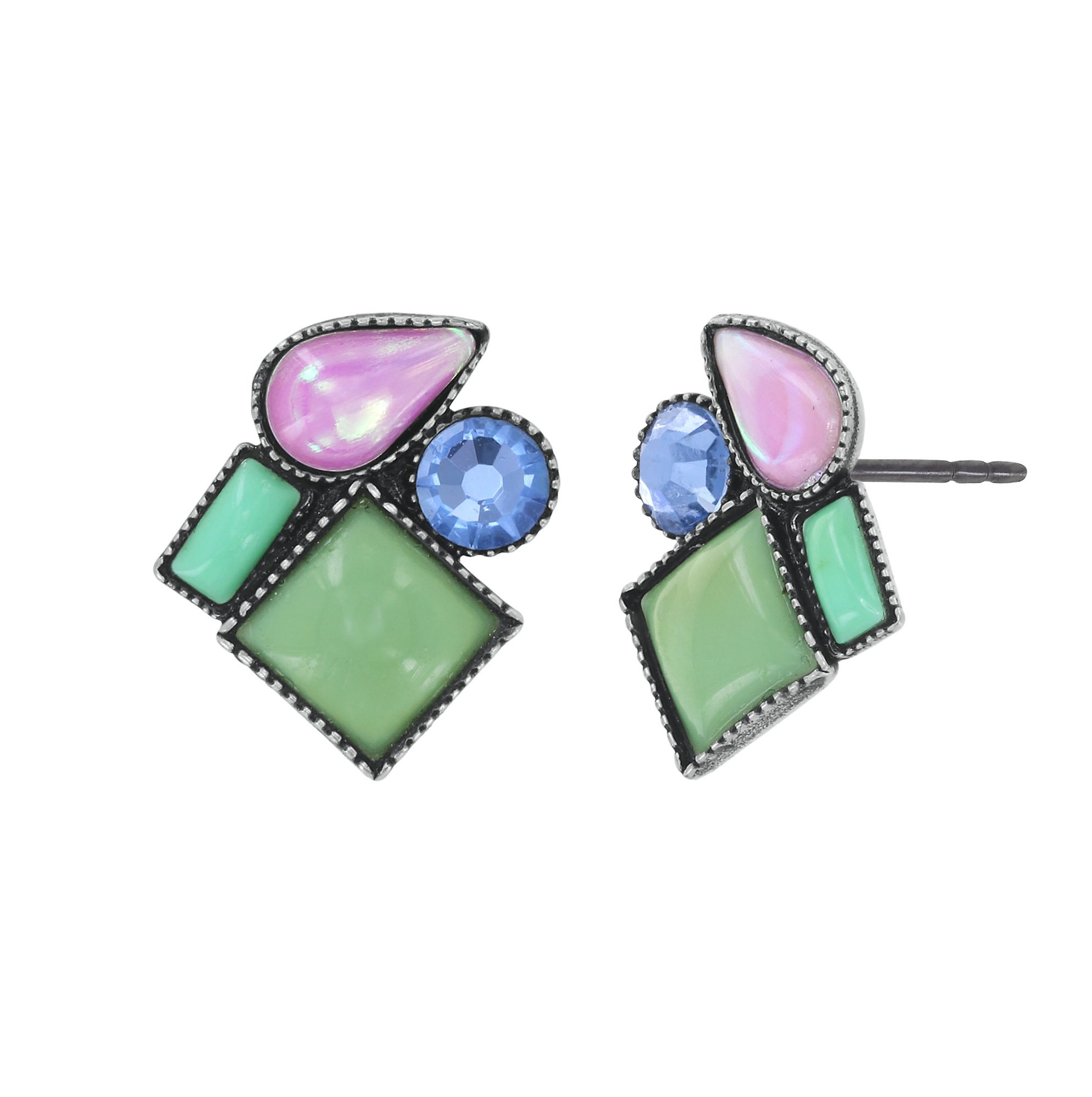 Bild für Ohrstecker Afternoon Bling Pastell Multi  