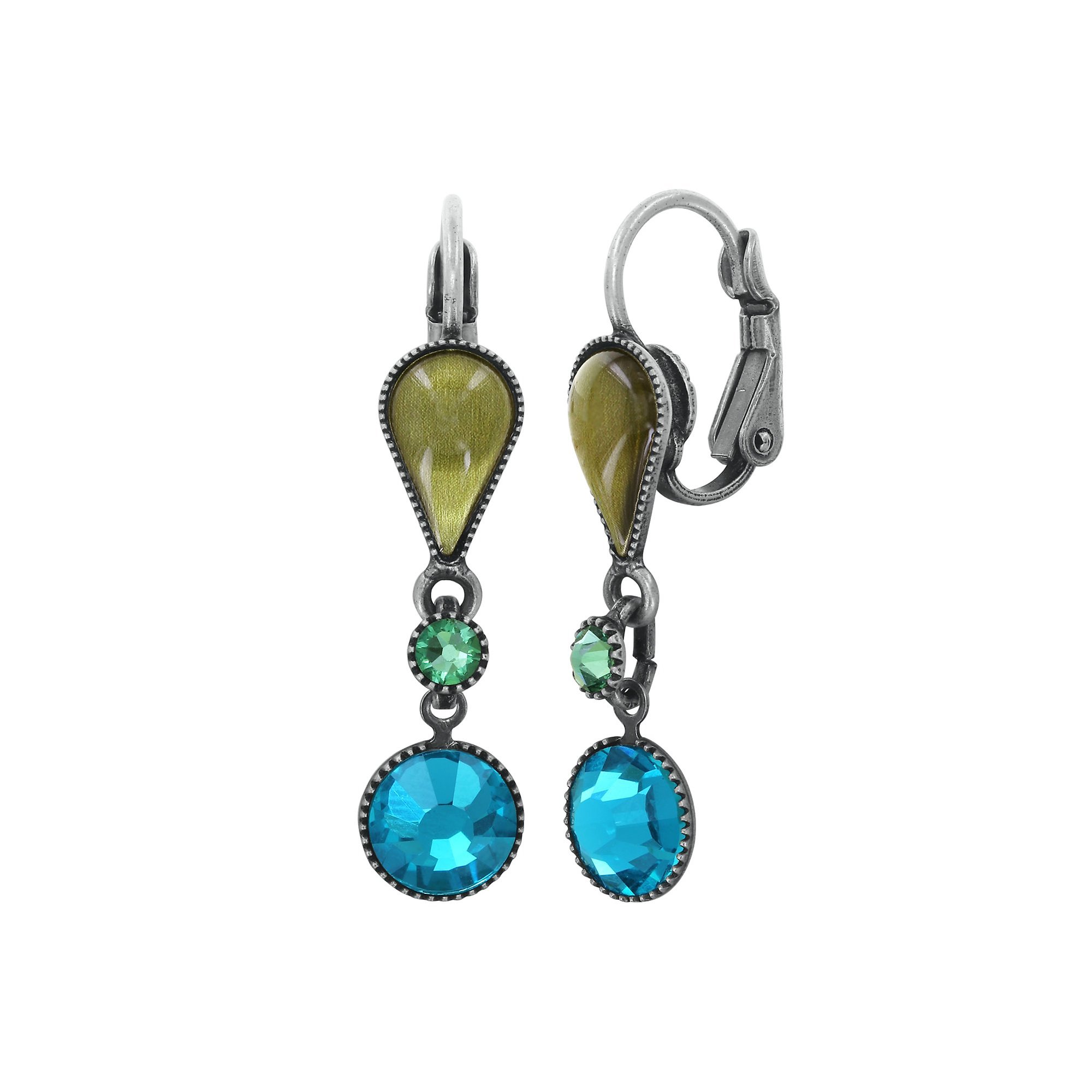 image for Earring Eurowire Dangling Afternoon Bling Green  
