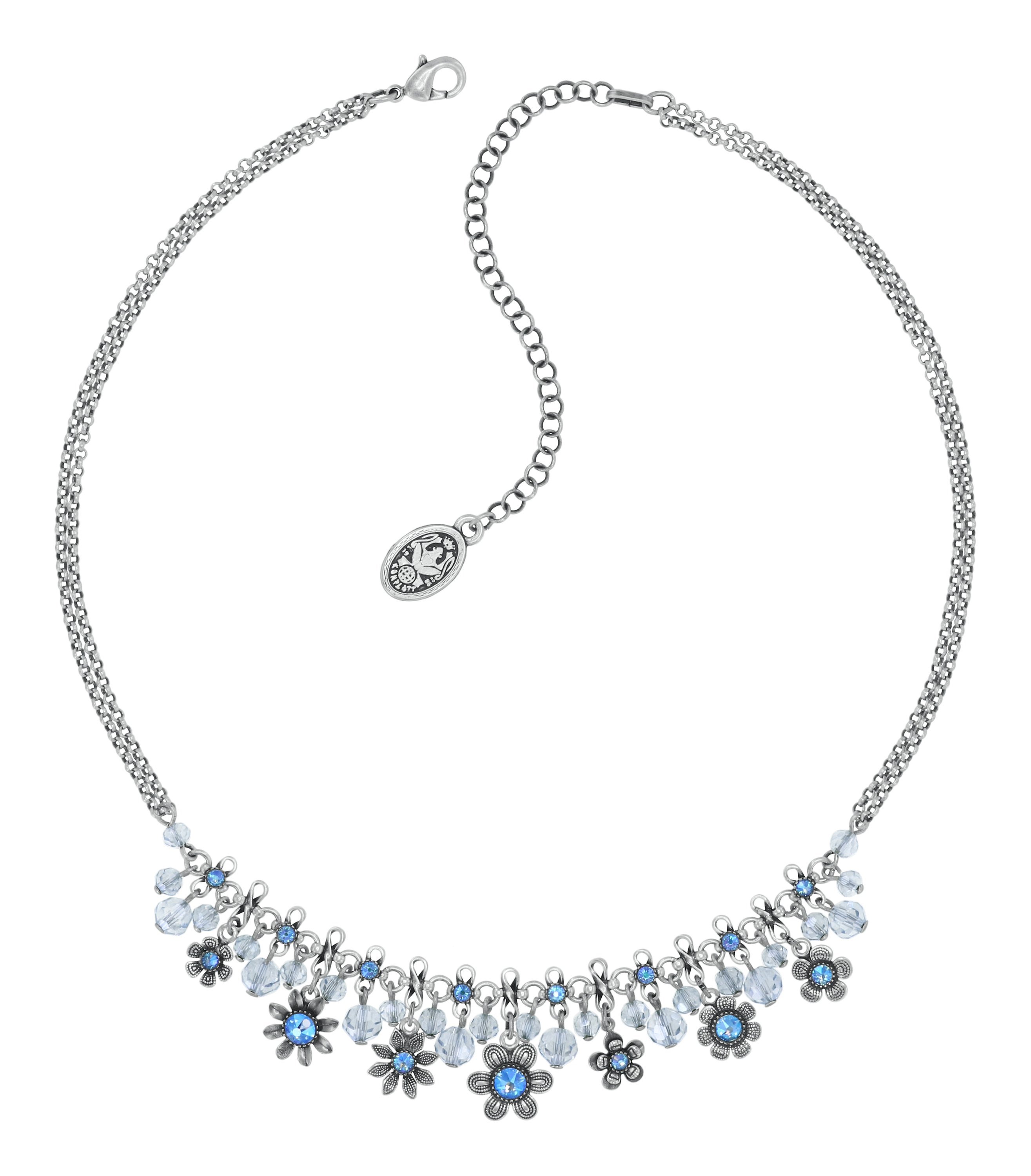 Bild für Halskette Love, Shine and Flowers Blau  