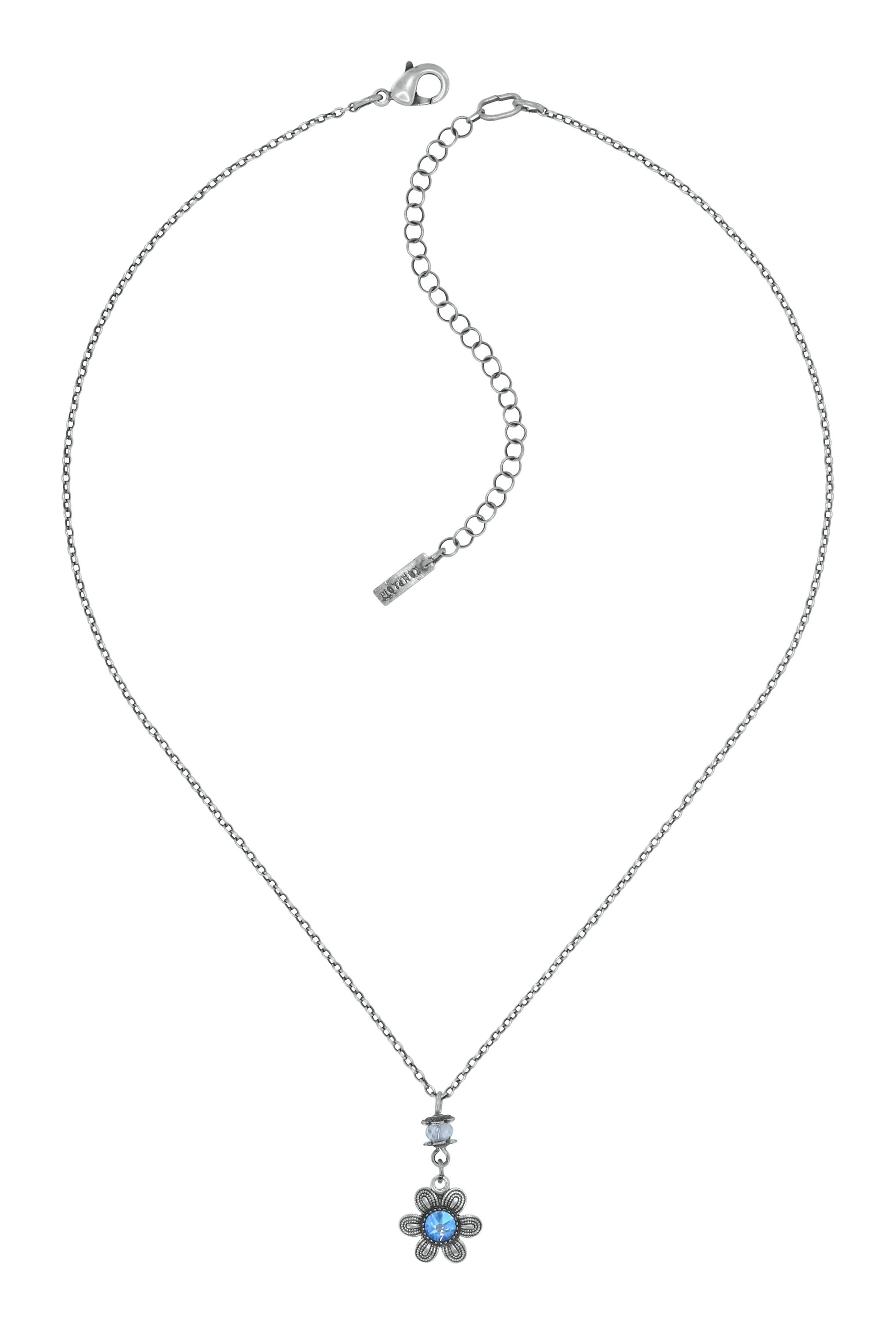 image pour Collier pendant Love, Shine and Flowers Bleu  