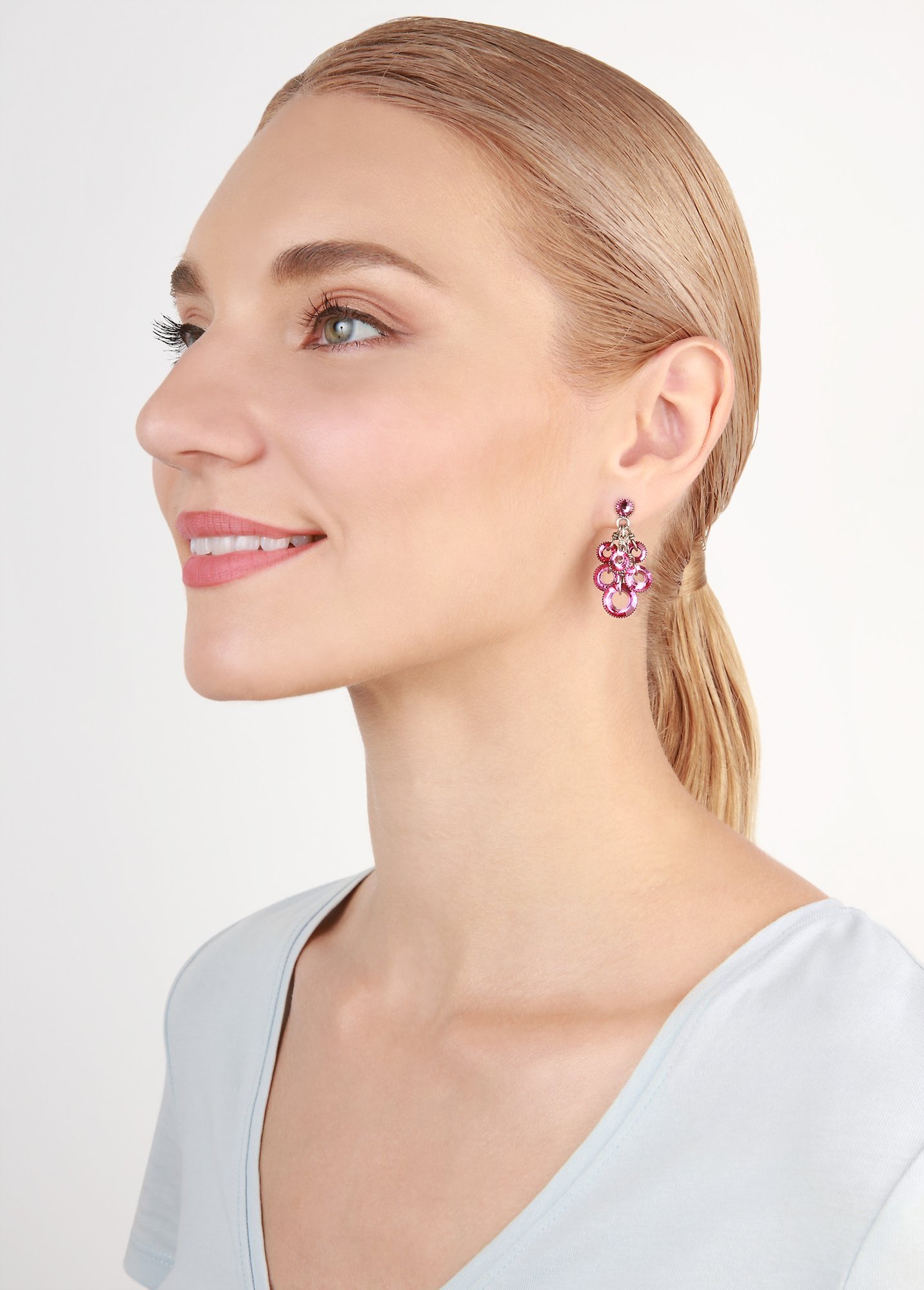 Bild für Ohrstecker baumelnd Sporty Glimpse Pink  