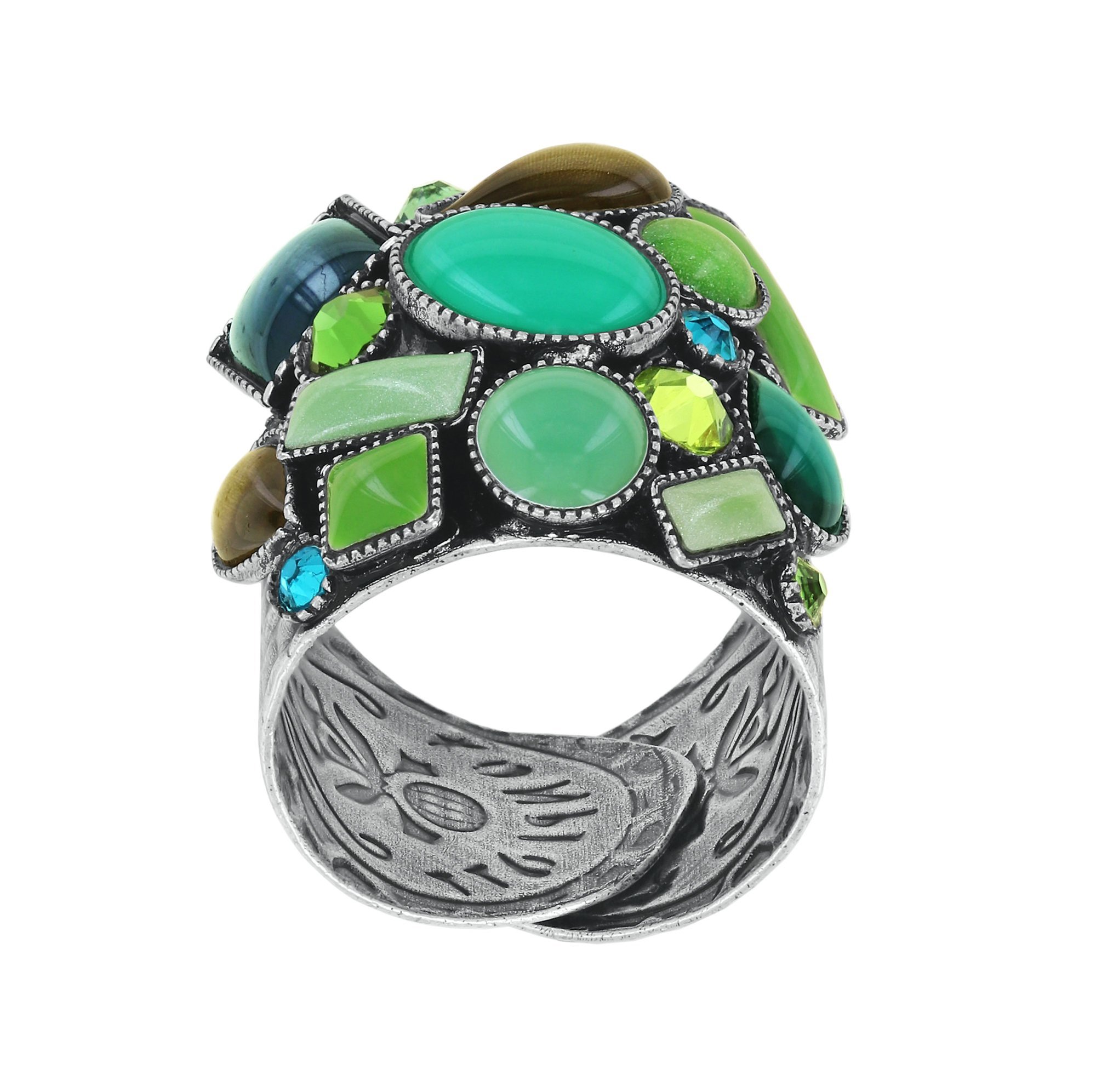 image for Ring Afternoon Bling Green  