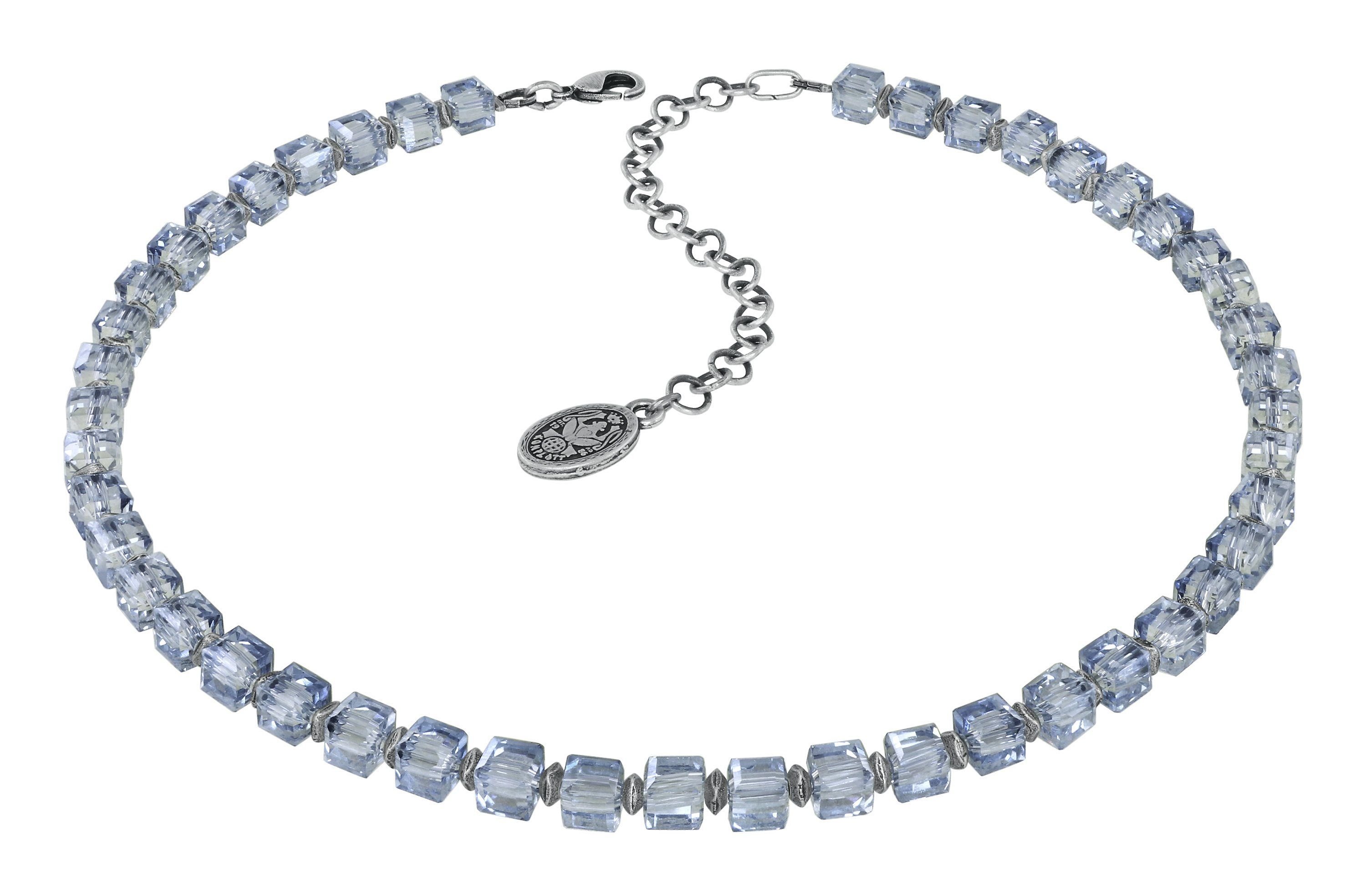image pour Collier Cubes Bleu Clair crystal blue shade 