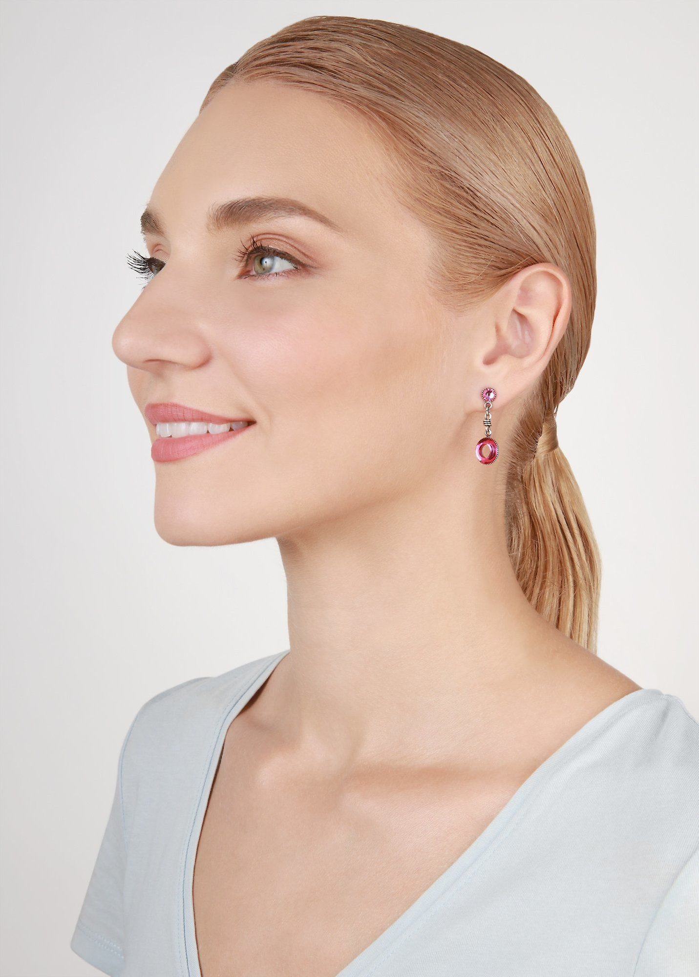 Bild für Ohrstecker baumelnd Sporty Glimpse Pink  