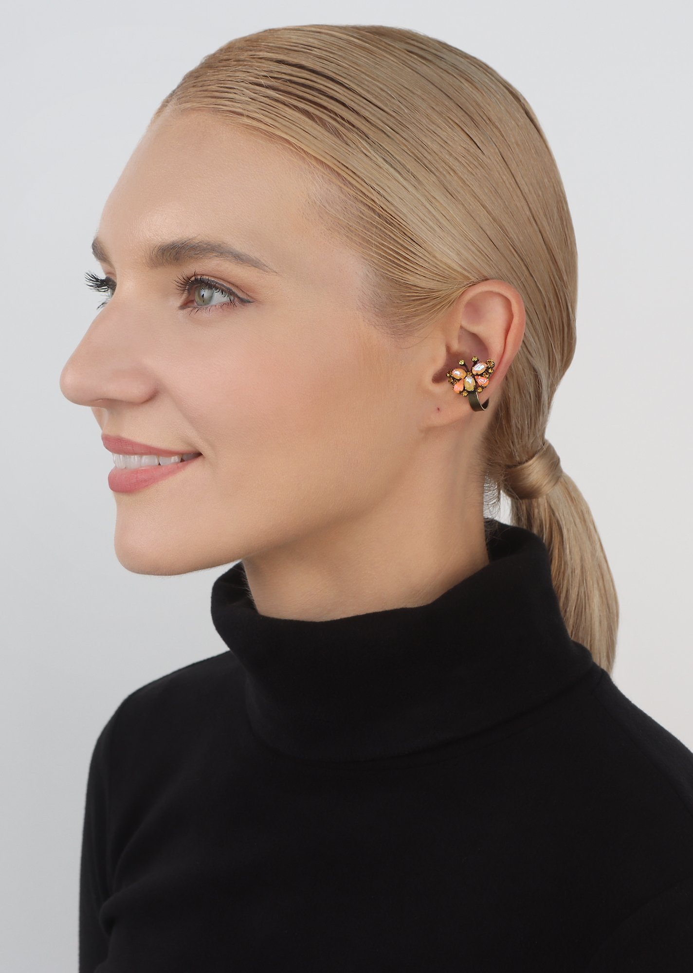 image pour Manchette d'oreille Butterfly Dance Jaune / Orange  size S