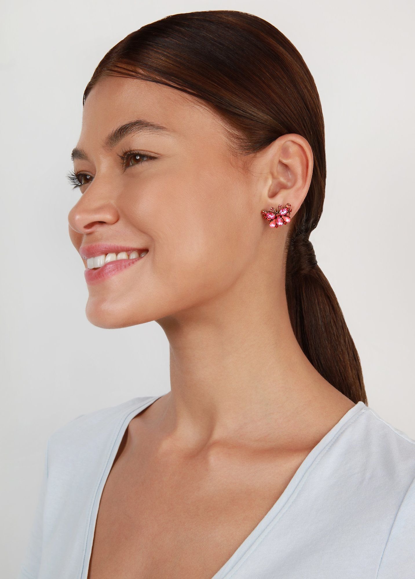 image pour Clou d'oreille Butterfly Dance Rouge  size S