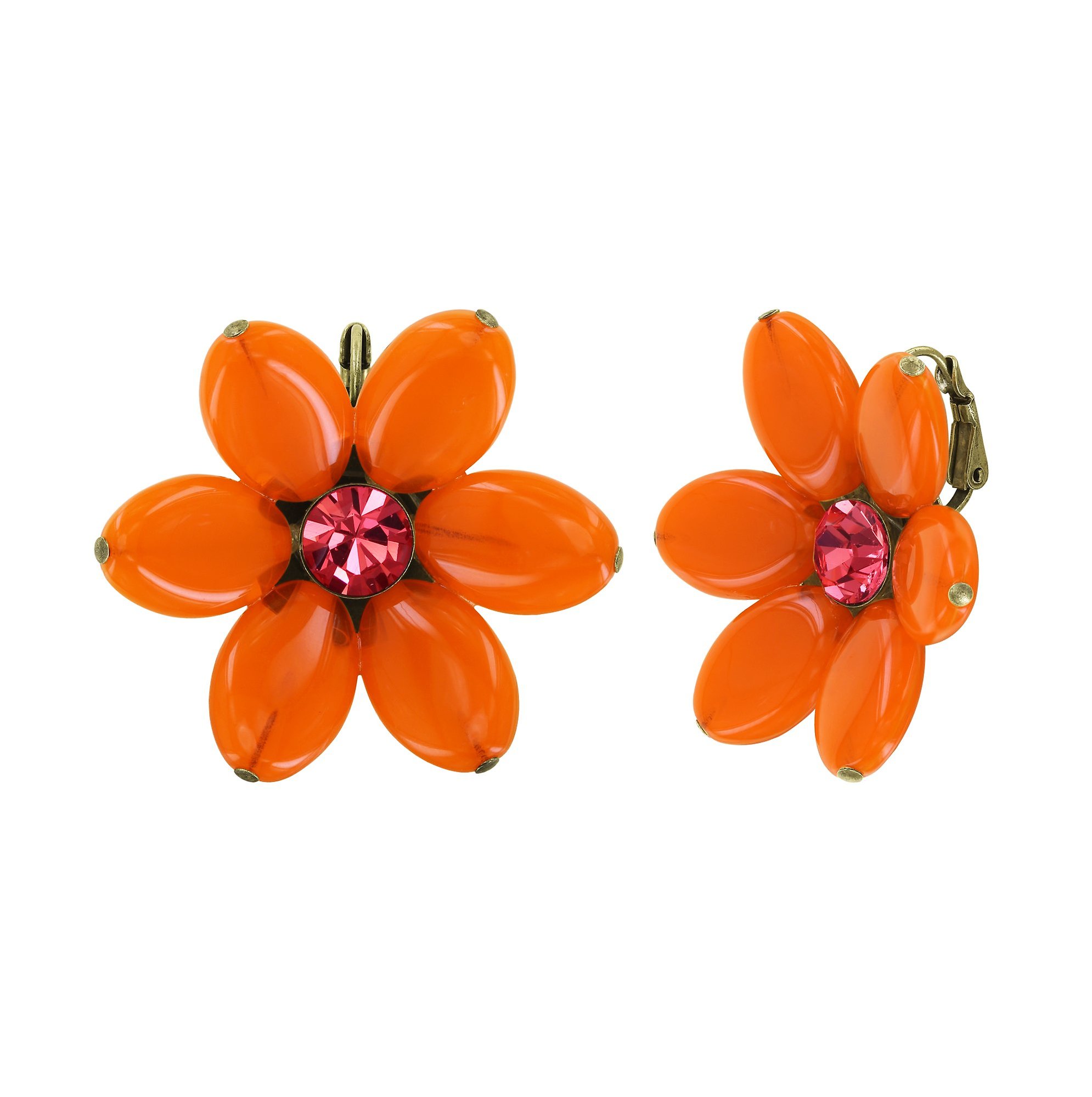 Bild für Ohrringe mit Brisur Daisy Dance Rot / Orange  