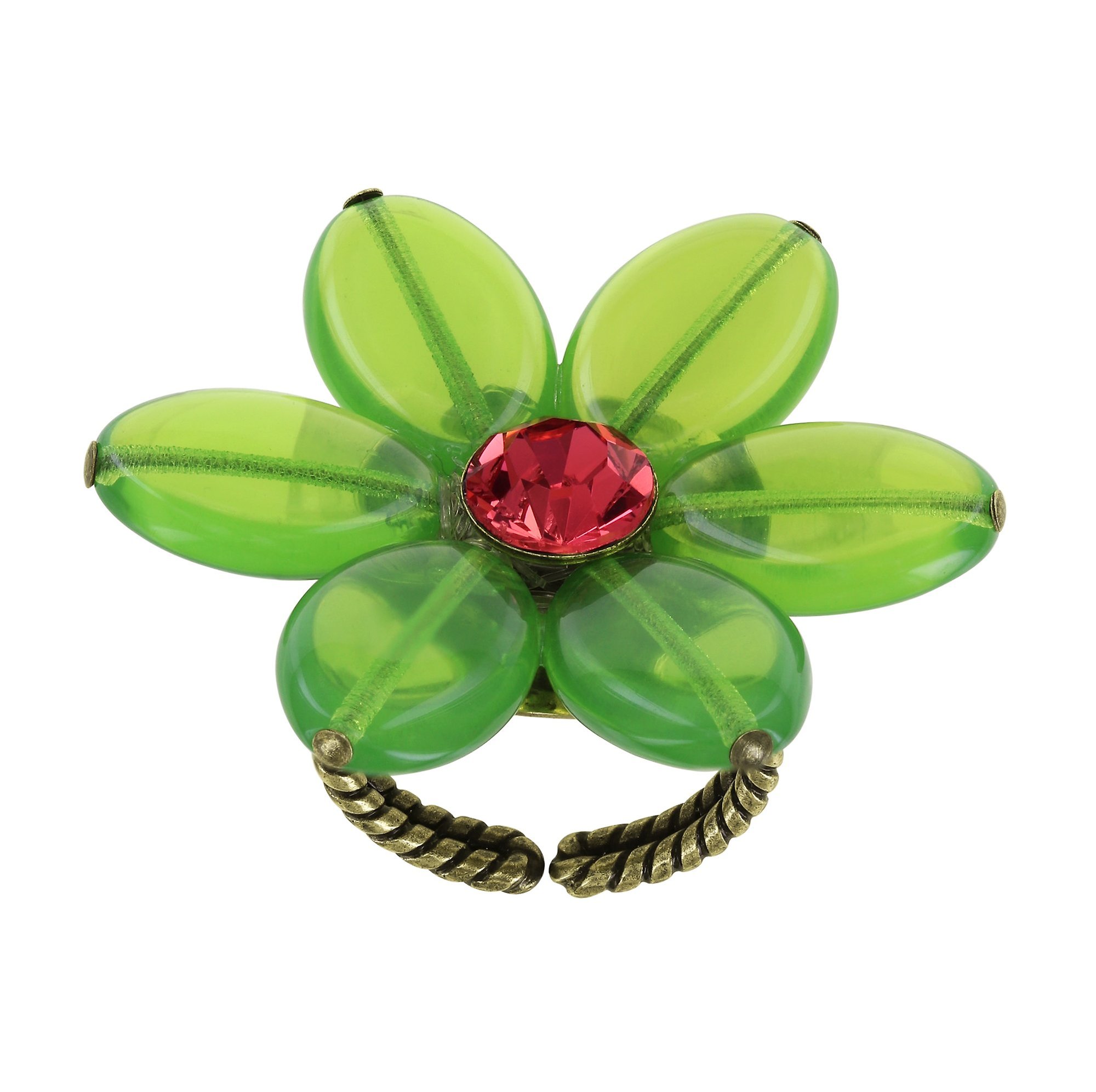 Bild für Ring Daisy Dance Grün / Pink  