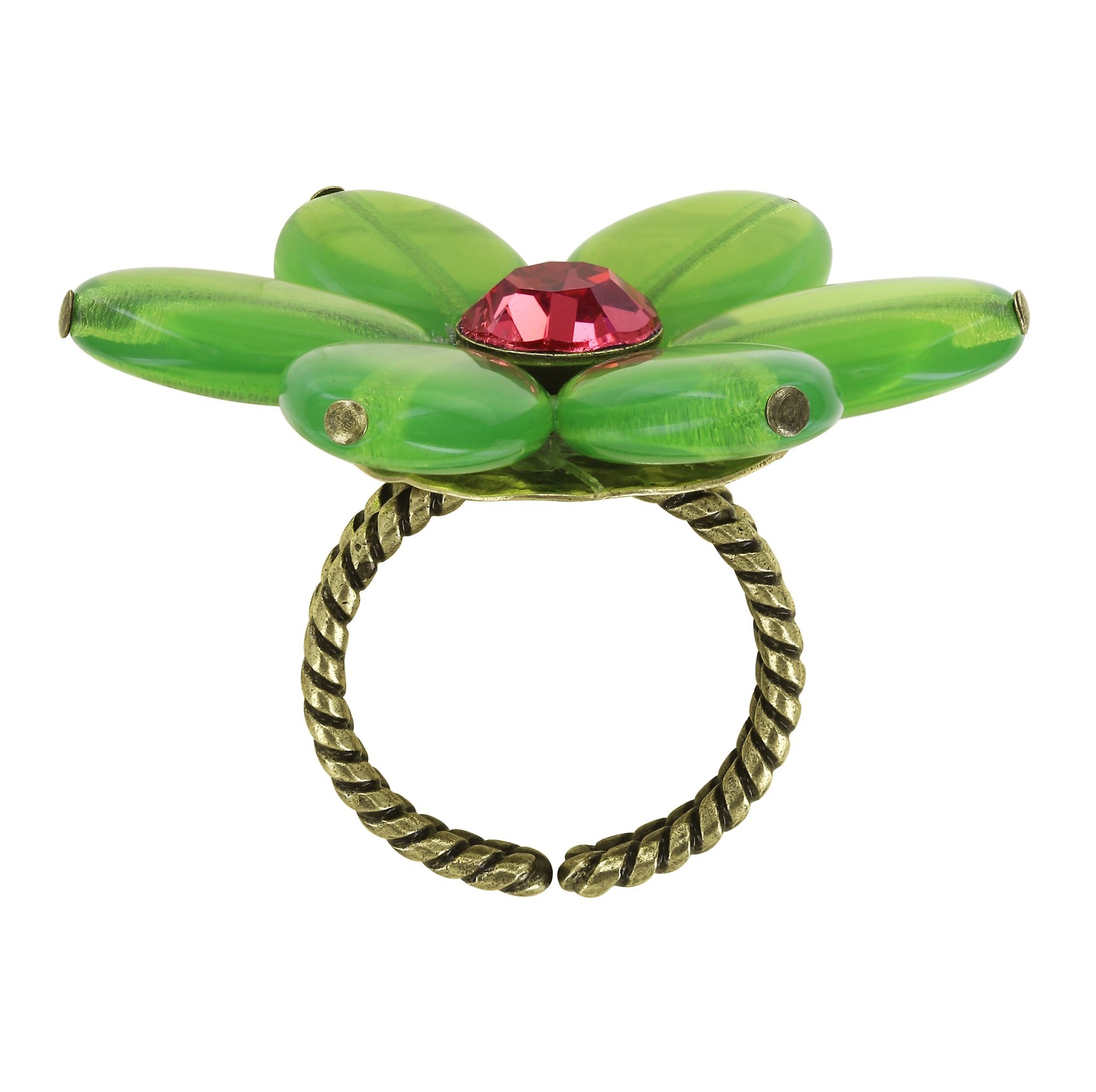 Bild für Ring Daisy Dance Grün / Pink  