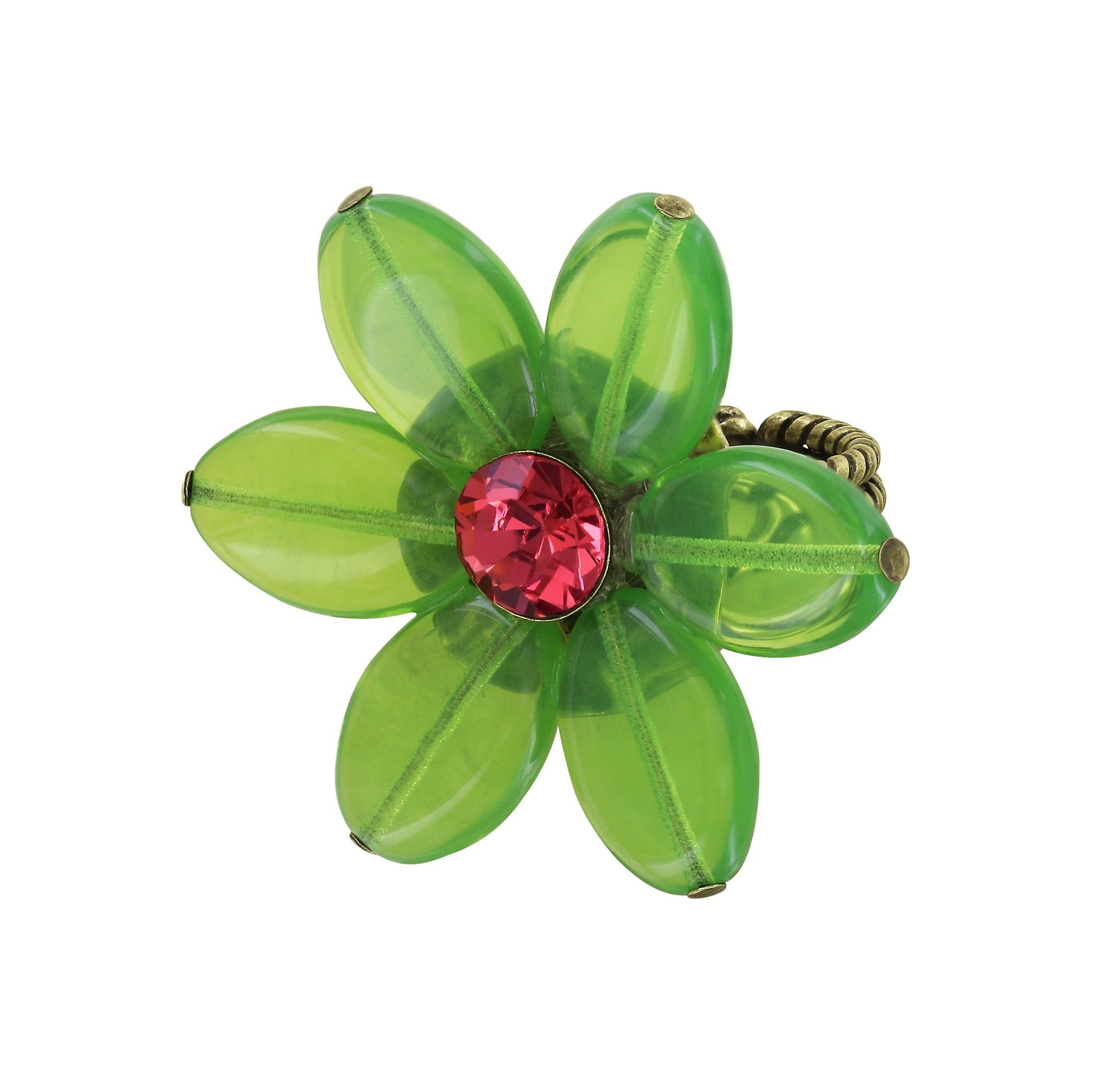 image pour Anneau Daisy Dance Vert / Rose  