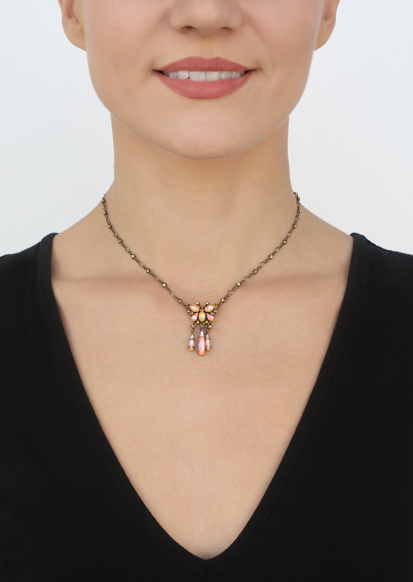 image pour Collier Butterfly Dance Jaune / Orange  size S