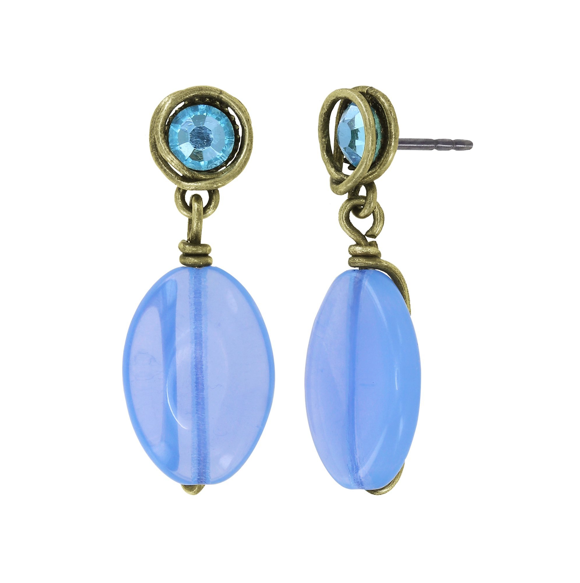 image pour Clou d'oreille pendant Daily Desire Bleu  