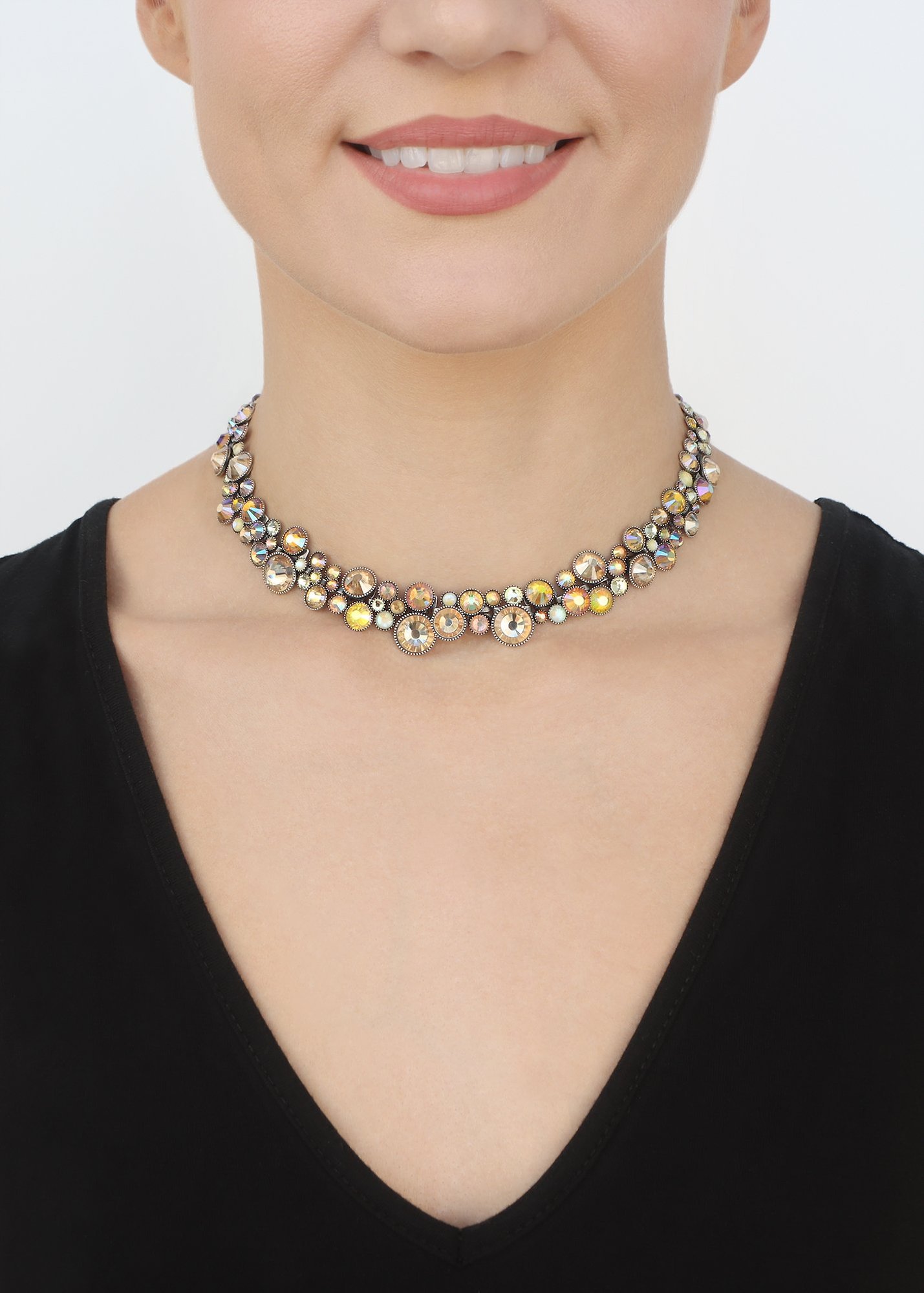 Bild für Halskette Water Cascade Glam Gelb  