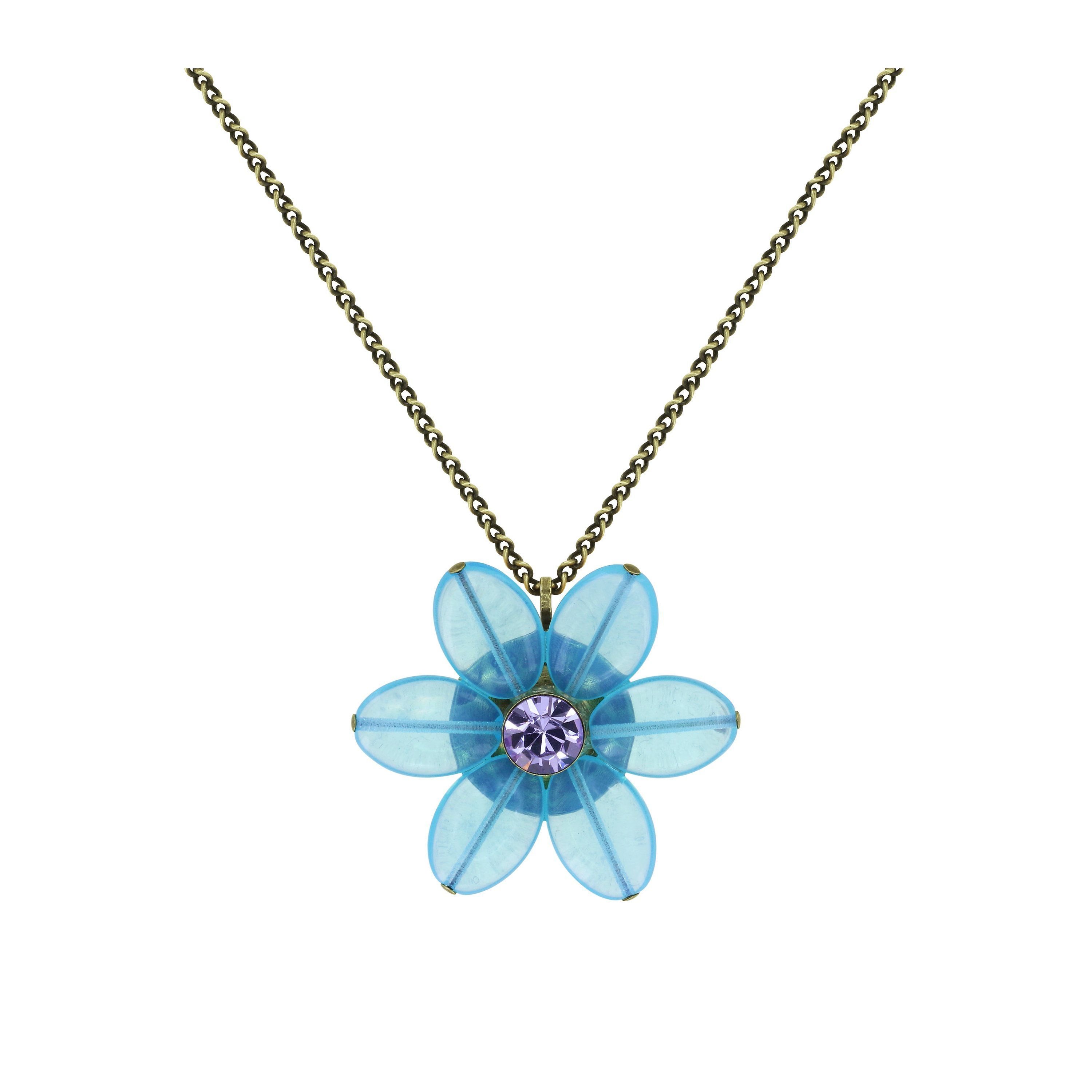 image pour Collier pendant Daisy Dance Bleu  