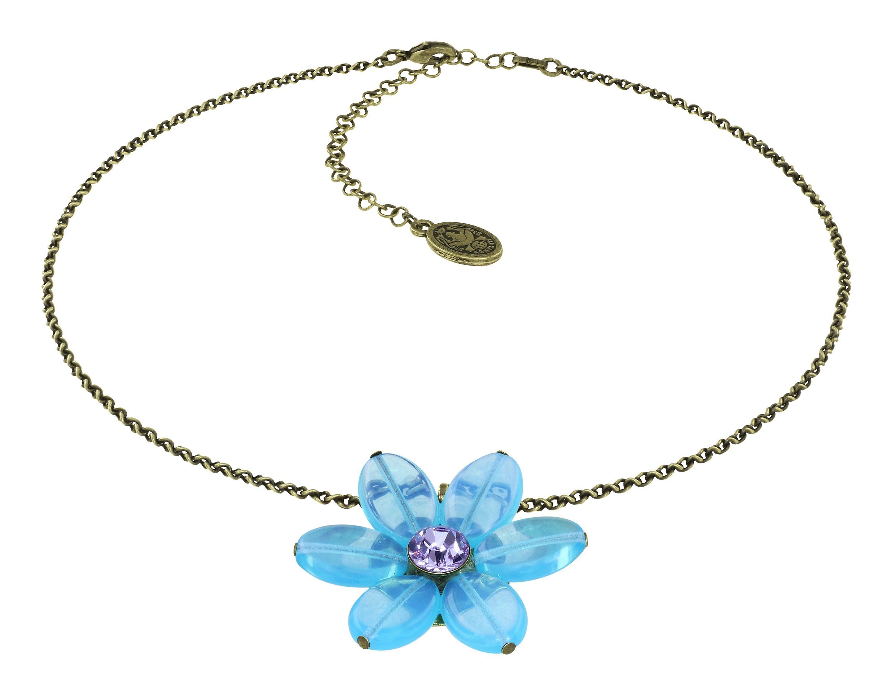 image for Necklace Pendant Daisy Dance Blue  