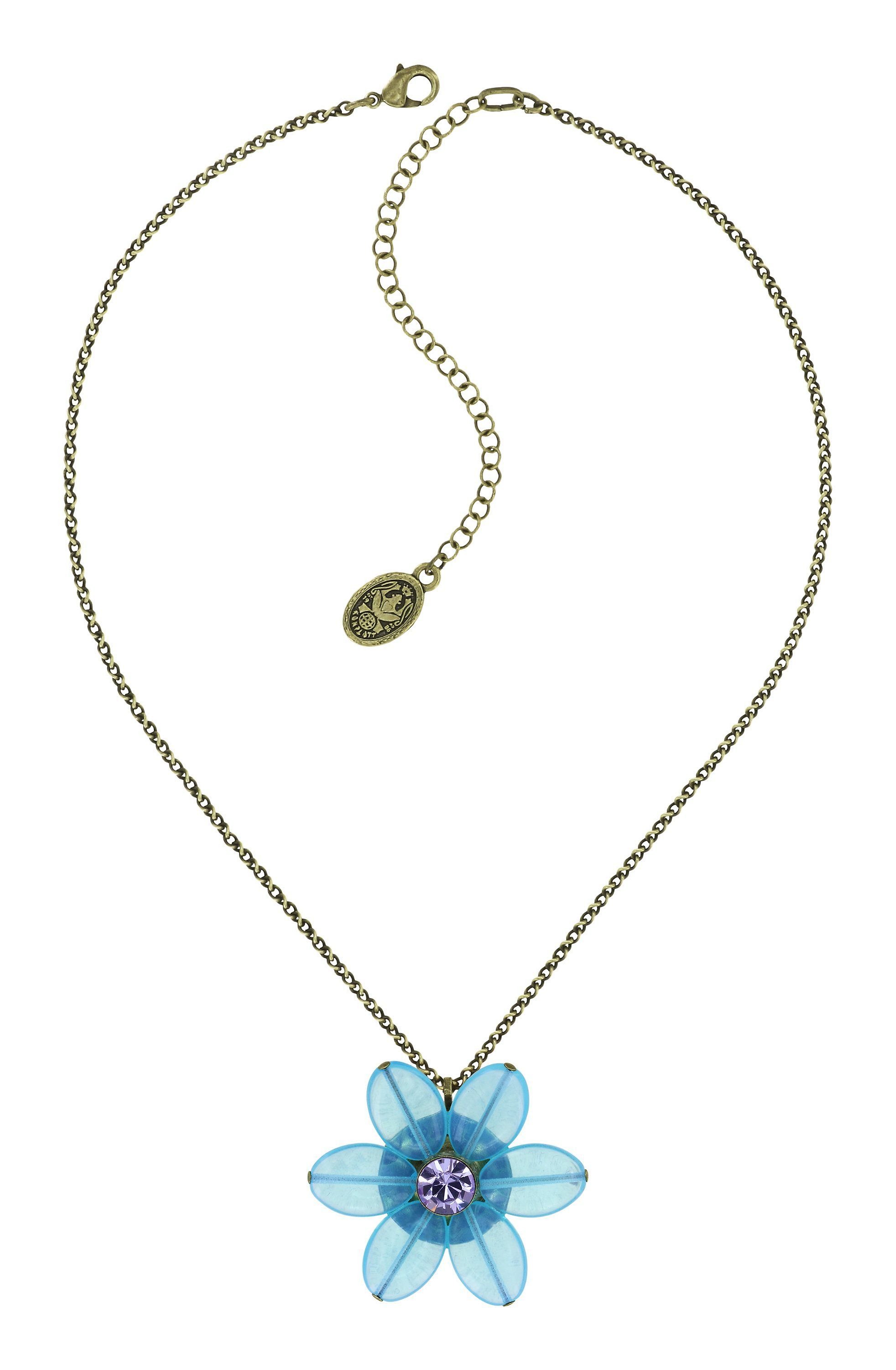 image pour Collier pendant Daisy Dance Bleu  