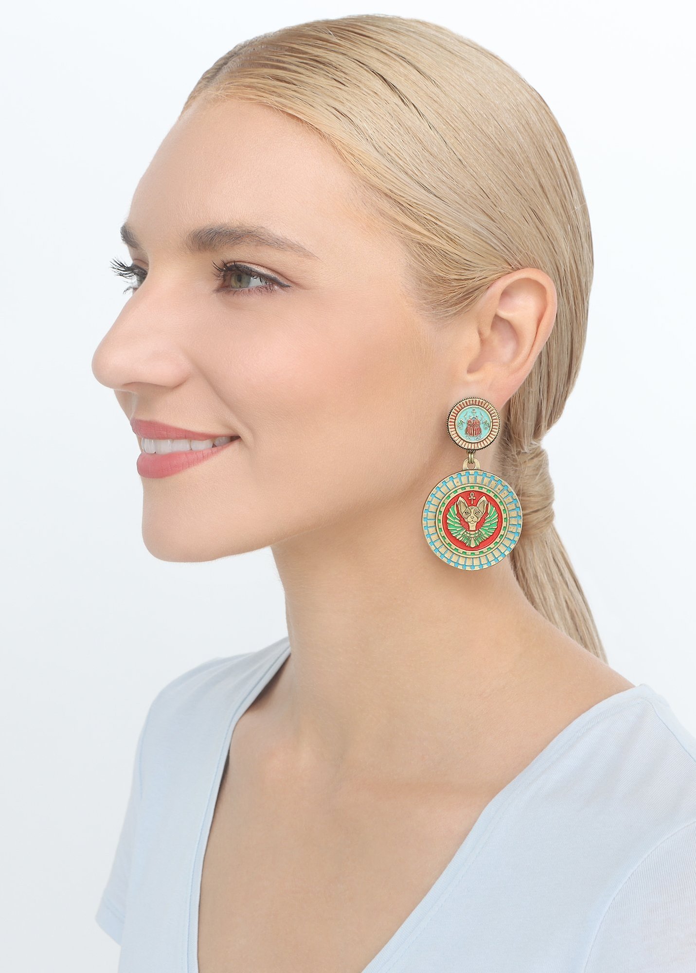 Bild für Ohrring Clip Medallion Multi  size L,S