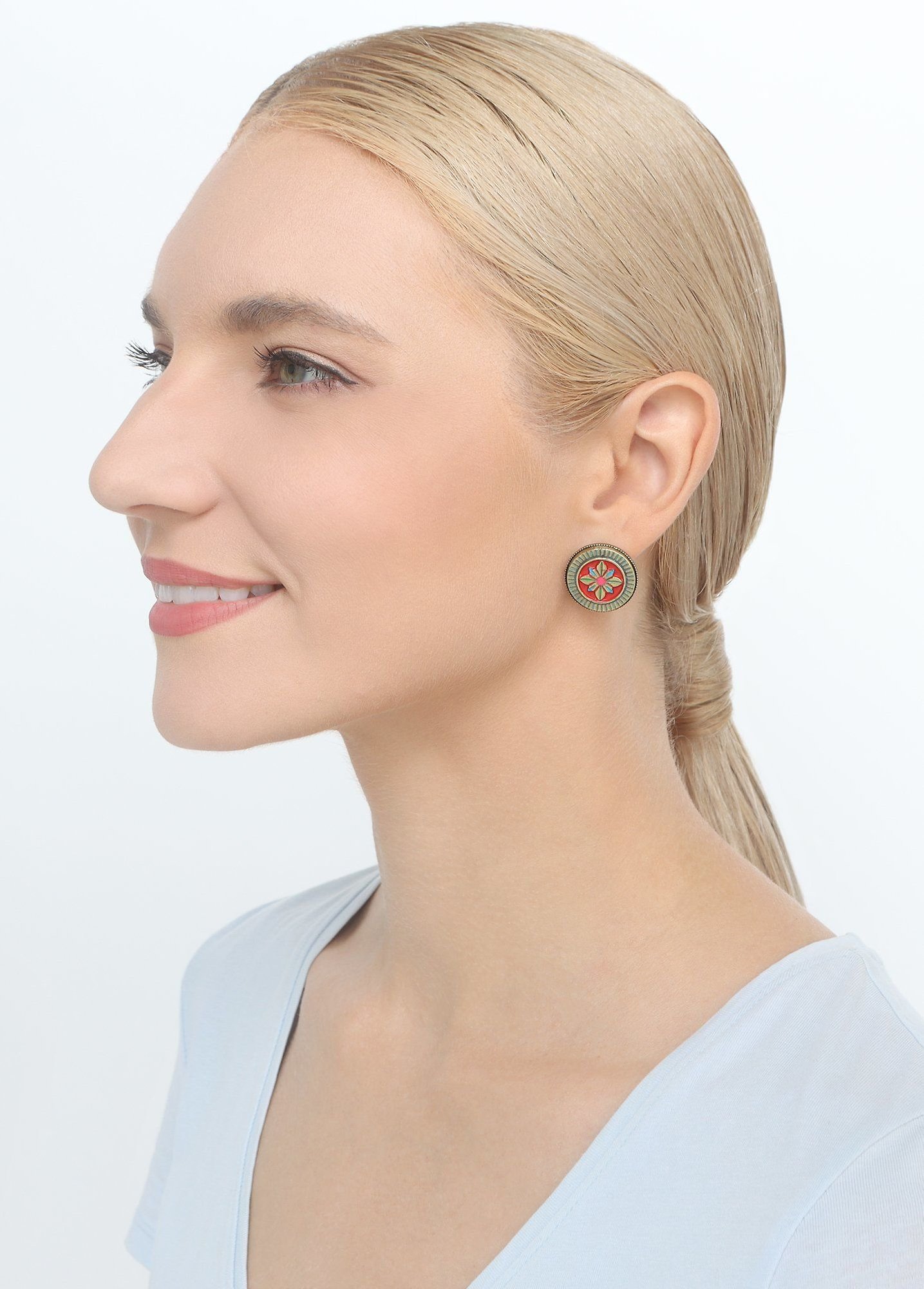 image pour Clou d'oreille Medallion Multi  size S