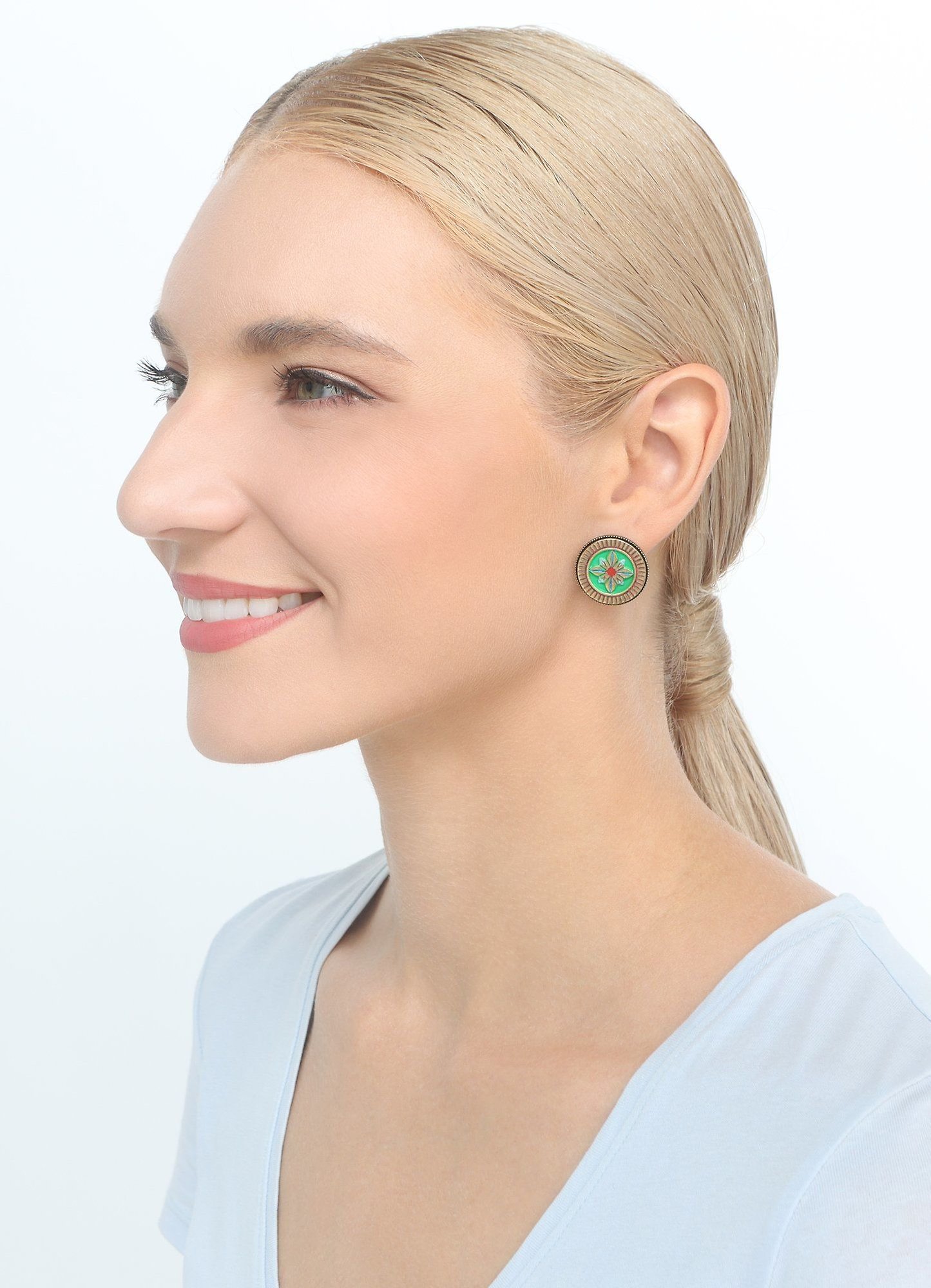 image pour Clou d'oreille Medallion Multi  size S