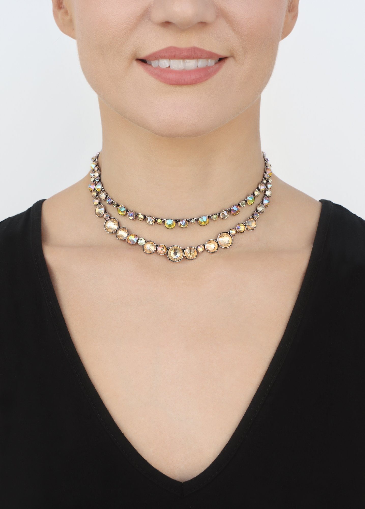 image pour Collier Water Cascade Glam Jaune  