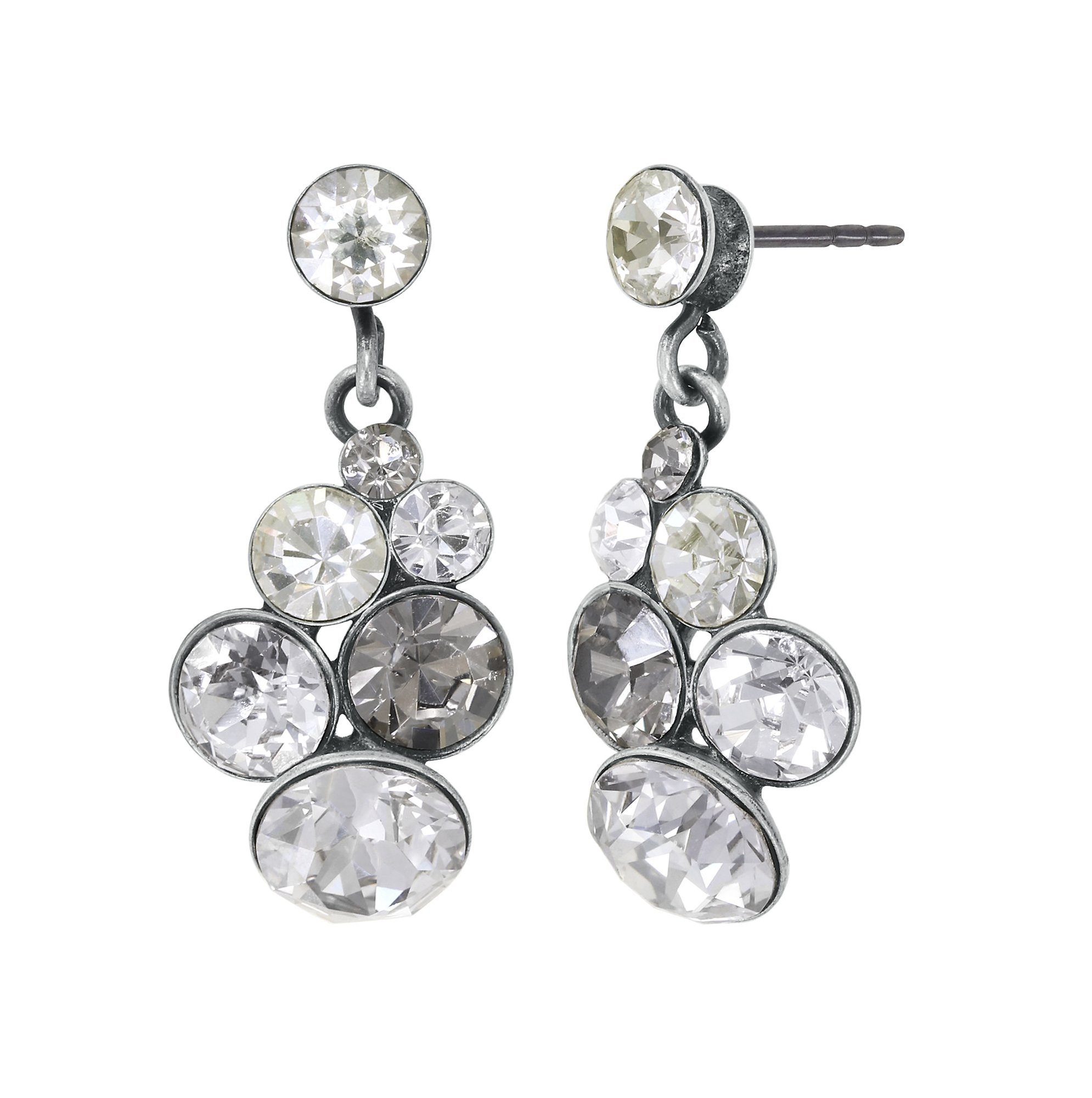 image pour Clou d'oreille pendant Petit Glamour Gris  