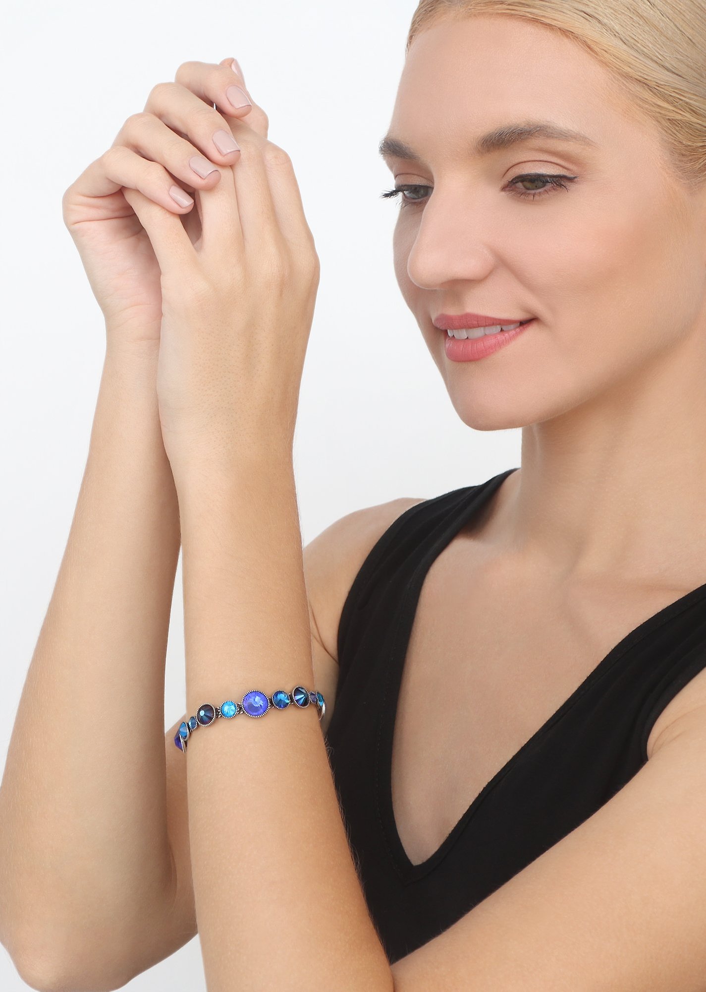 Bild für Armband Water Cascade Glam Dunkelblau  