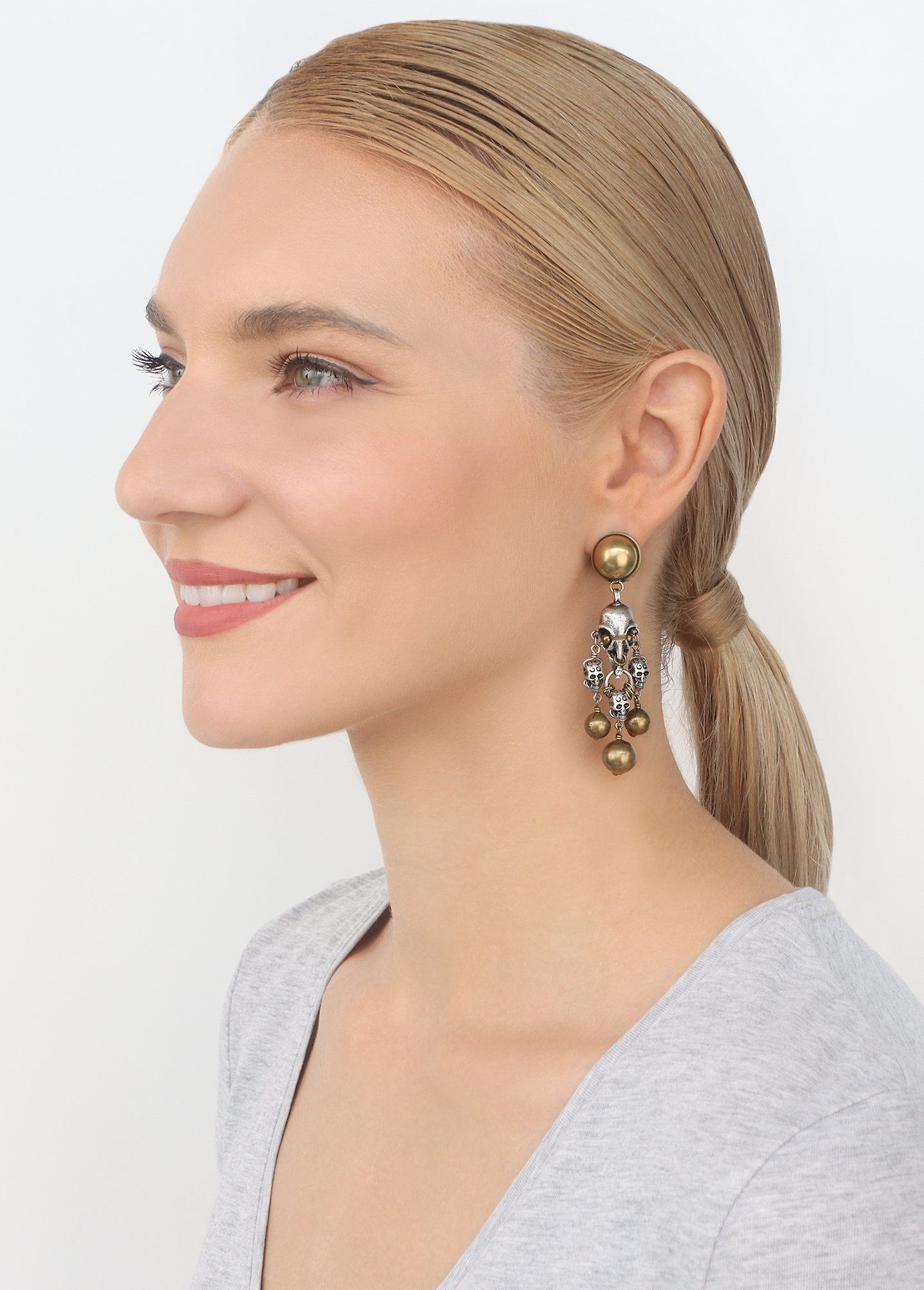 image pour Boucle d'oreille Clip pendante Spell on You Argent / Laiton  