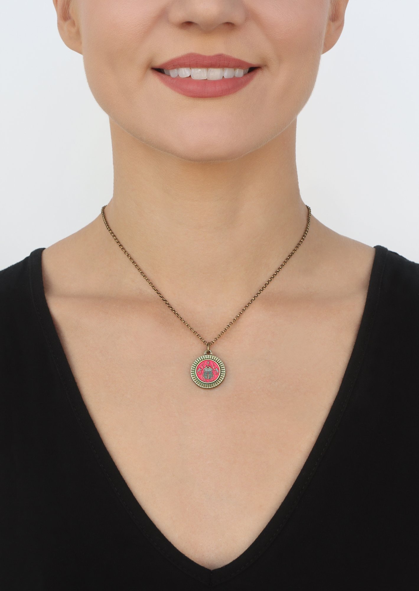 image for Necklace pendant Medallion Multi  size S