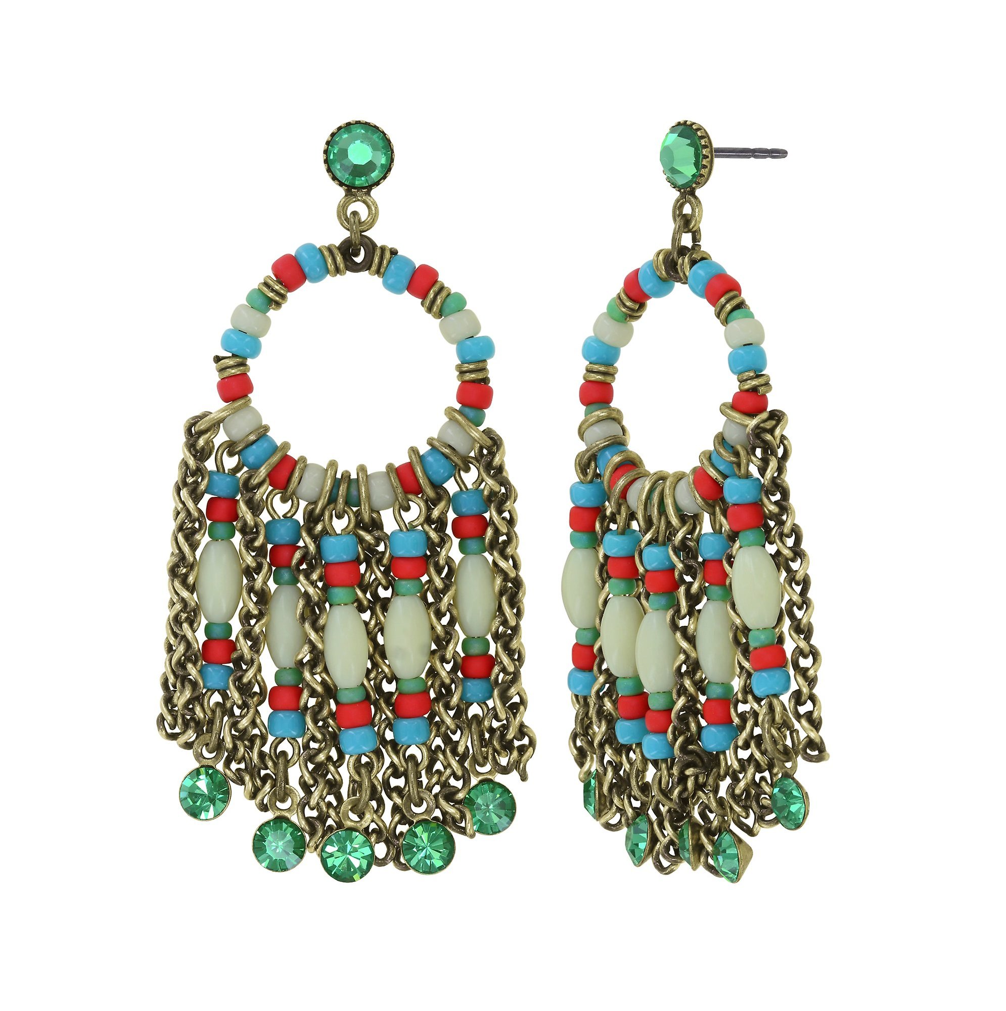 image pour Clou d'oreille pendant African Kiss Multi  