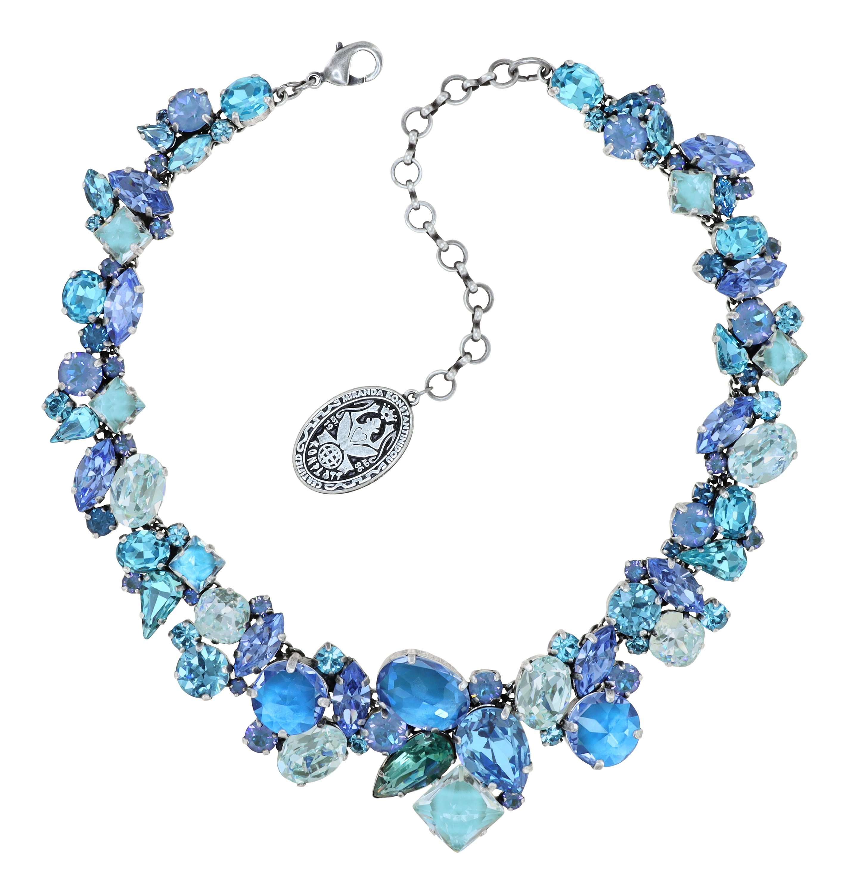 image for Necklace Collier Afternoon Tea de Luxe Blue  