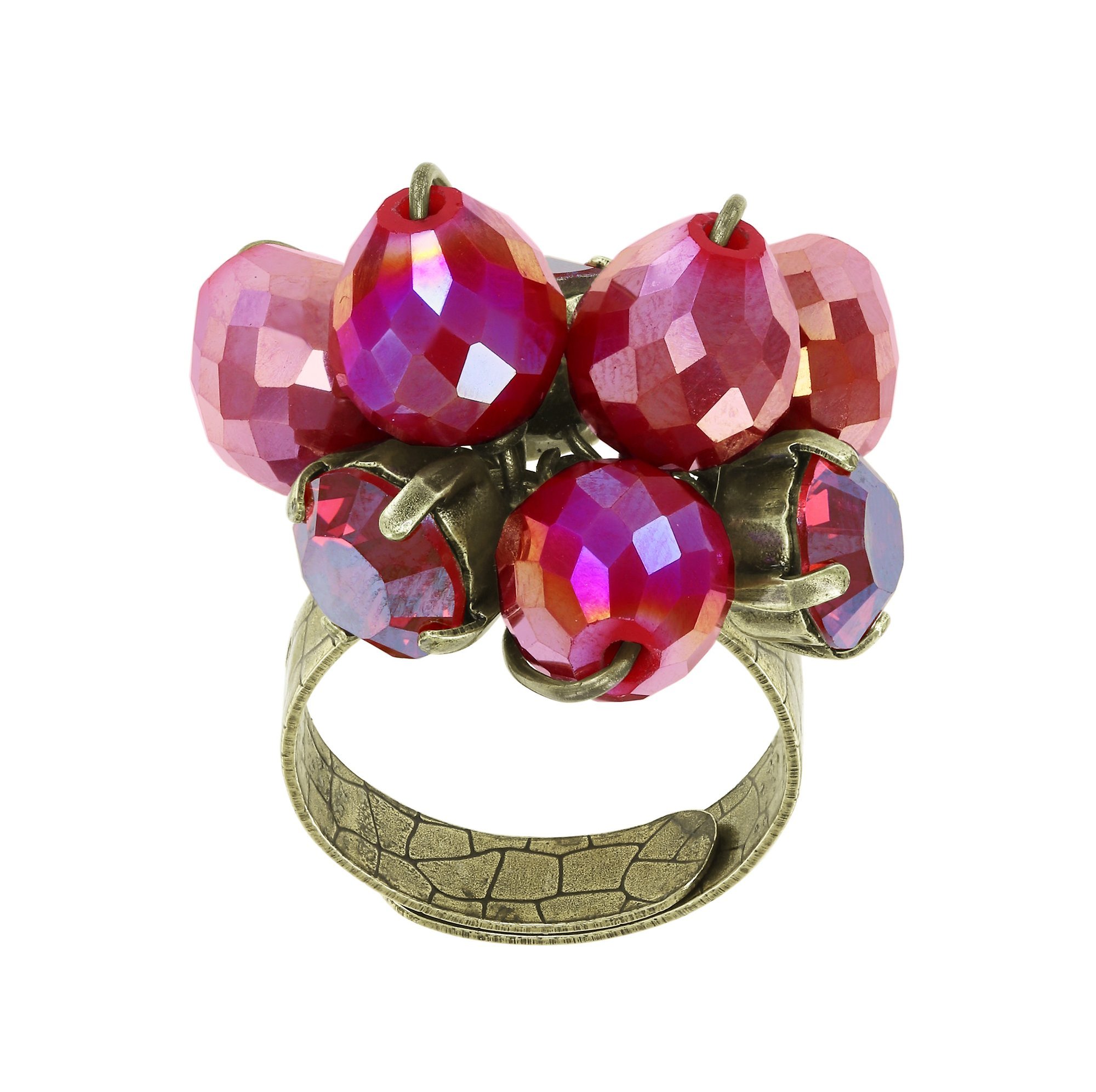 image pour Anneau Merry Go Round Rouge Foncé  