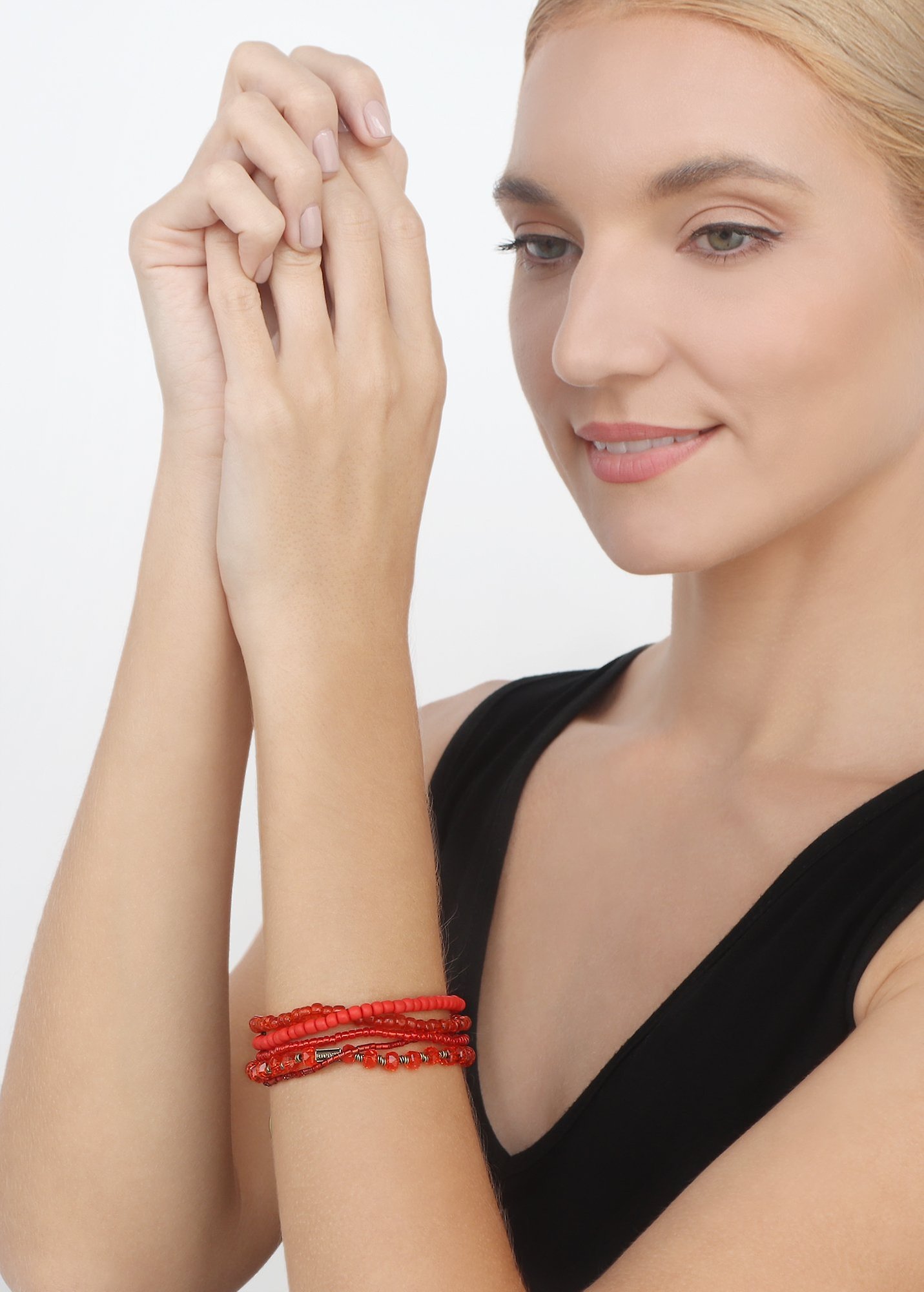 Bild für Armband elastisch Petit Glamour d´Afrique Orange  
