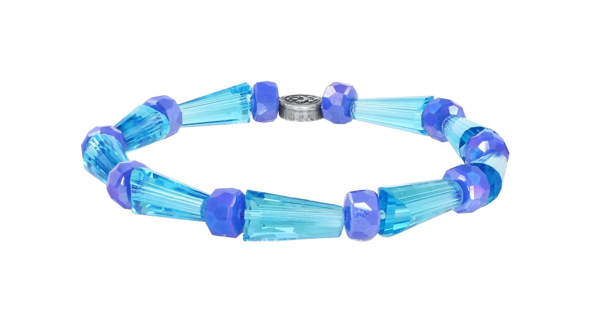 Bild für Armband elastisch Bead Snake Jelly Blau / Grün  Größe S
