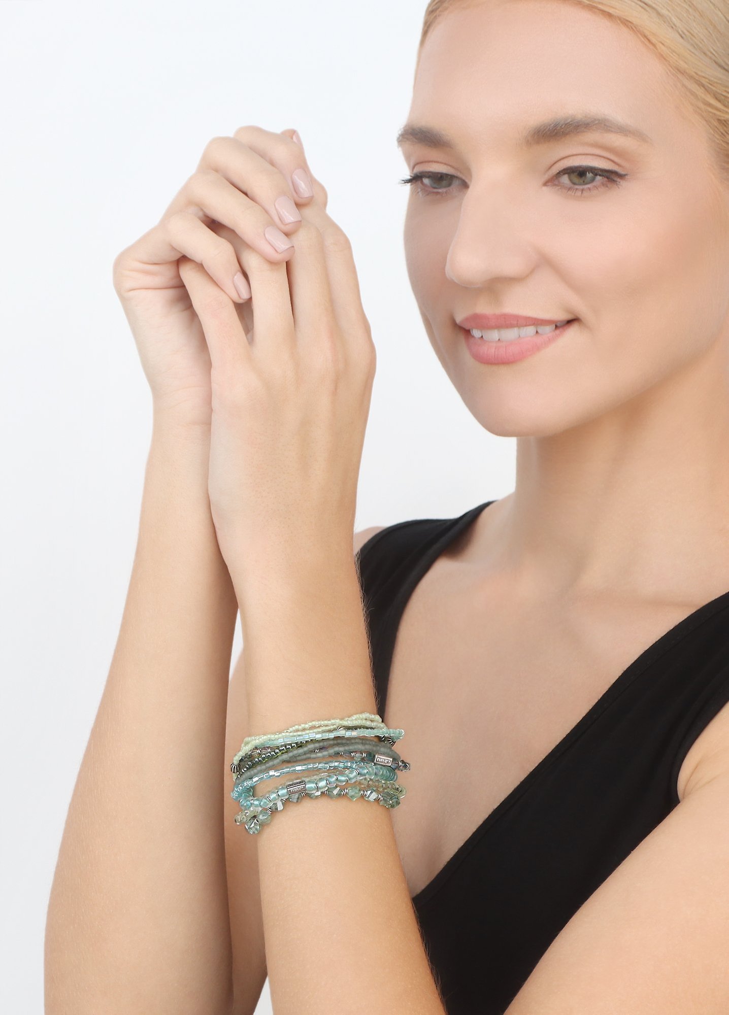 Bild für Armband elastisch Petit Glamour d´Afrique Grün  
