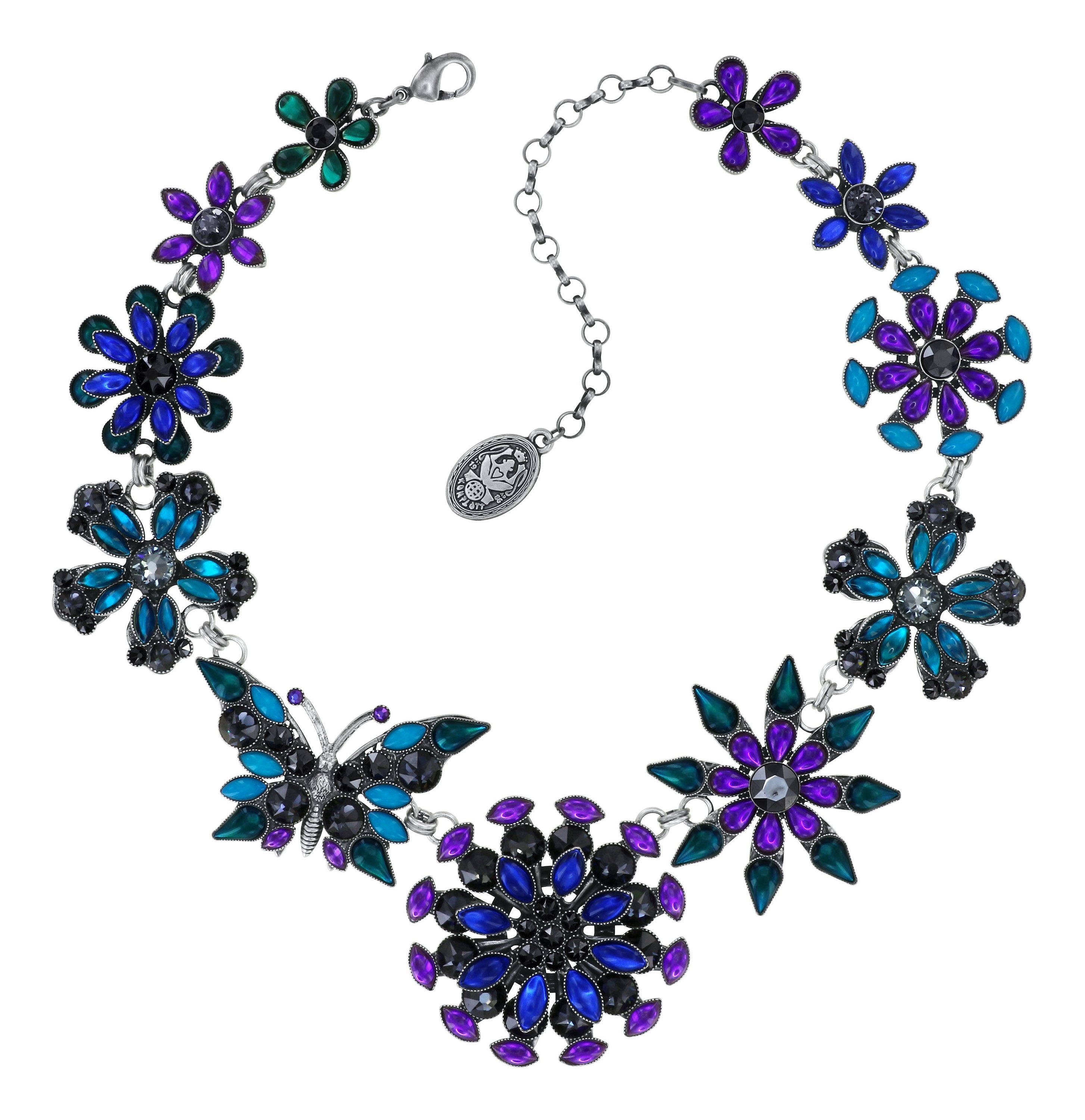 image for Necklace Lost Garden Blue / Lila  