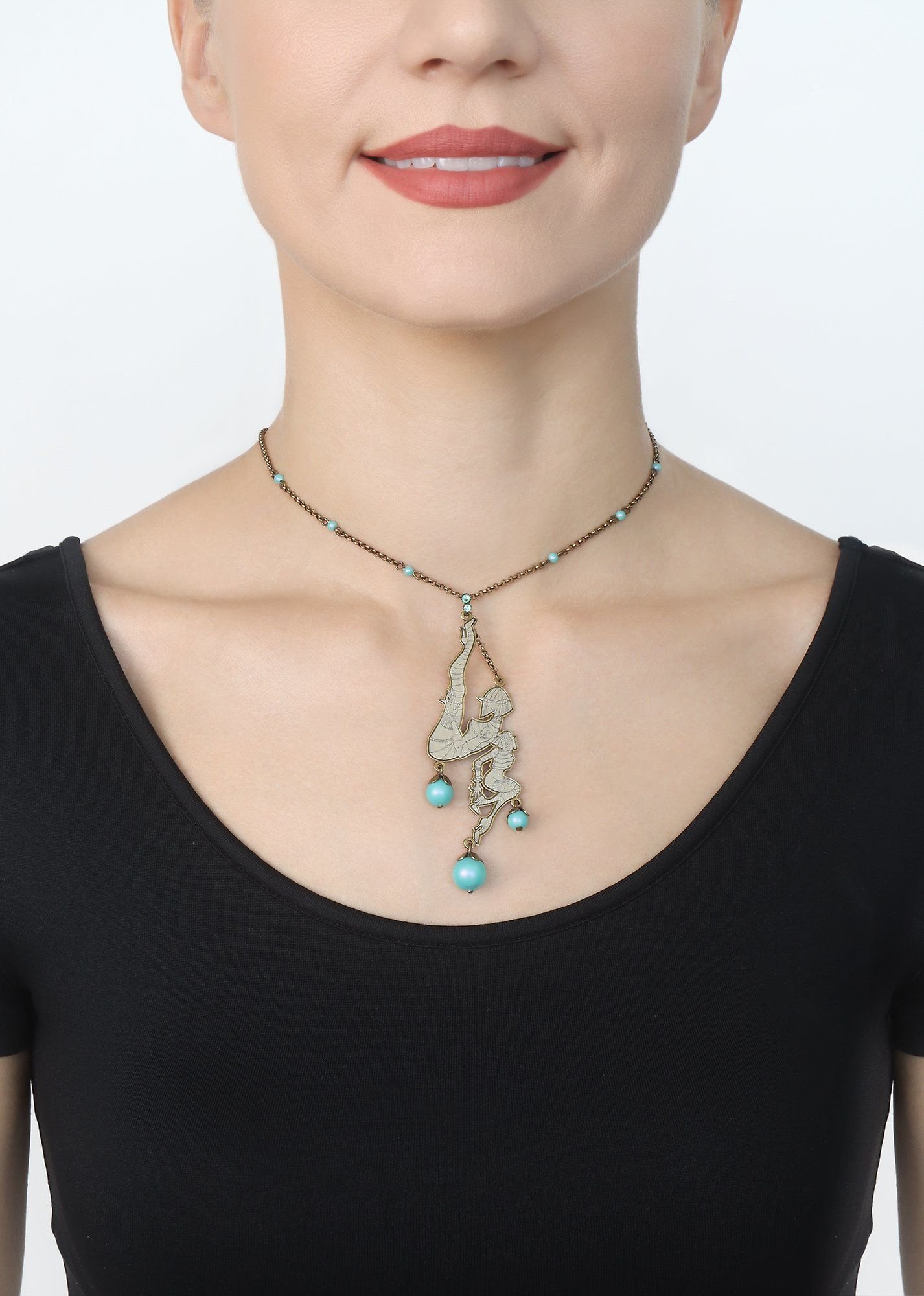 image pour Collier pendant My Bonnie Is Over The Ocean Bleu  