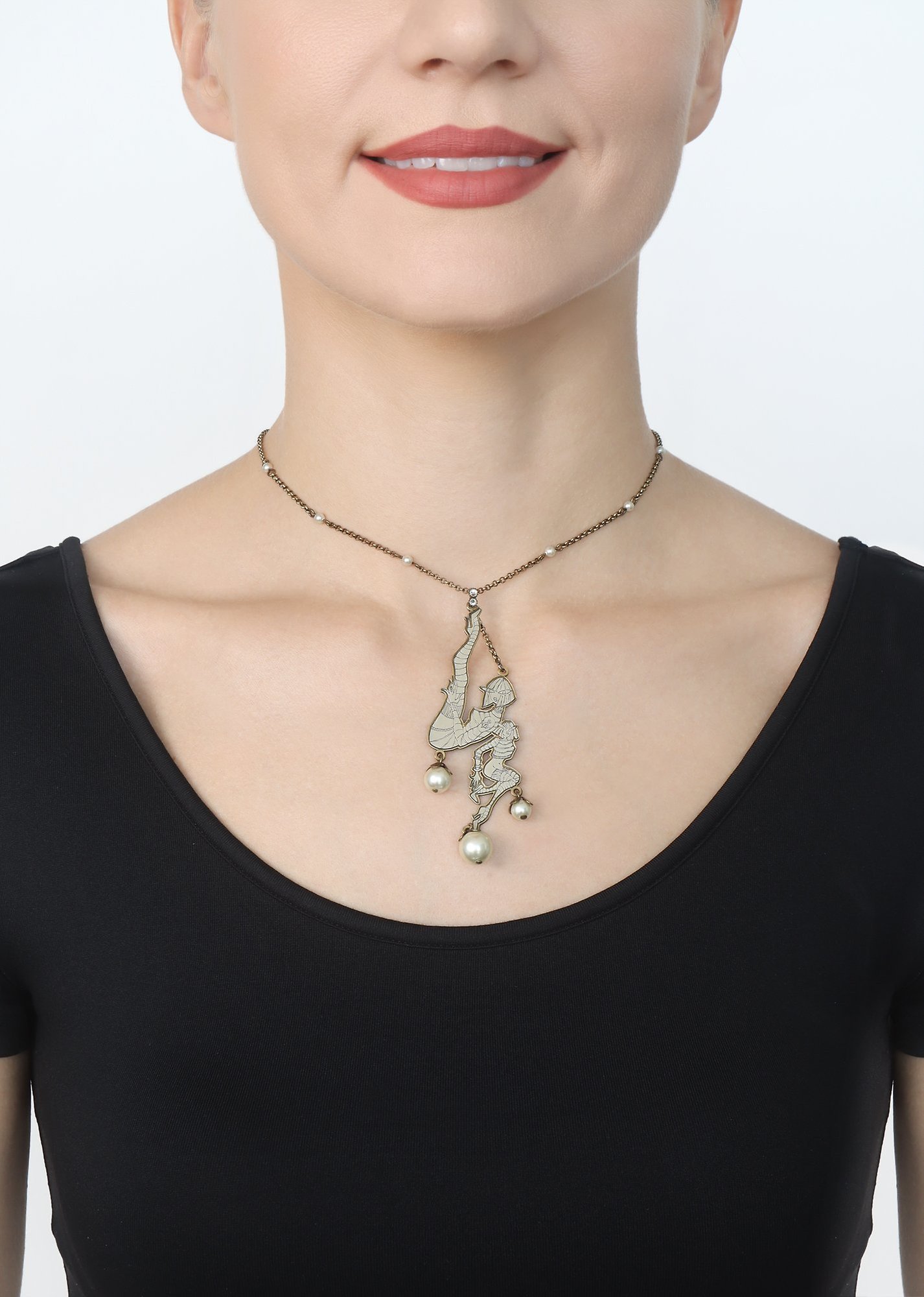 image for Necklace pendant My Bonnie Is Over The Ocean White  