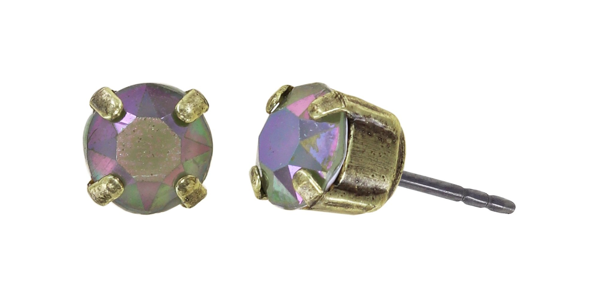 image pour Clou d'oreille Black Jack Vert crystal ghost light SS 29