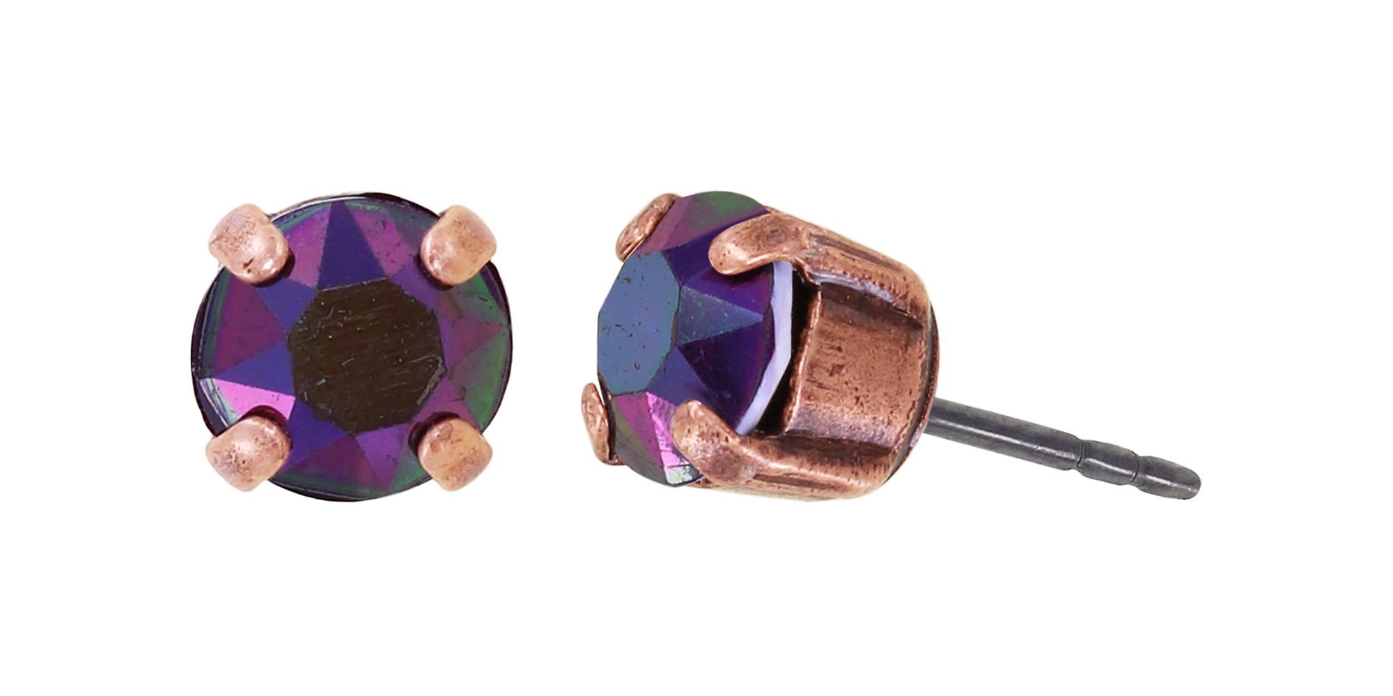 image pour Clou d'oreille Black Jack Lila crystal ghost light SS 29