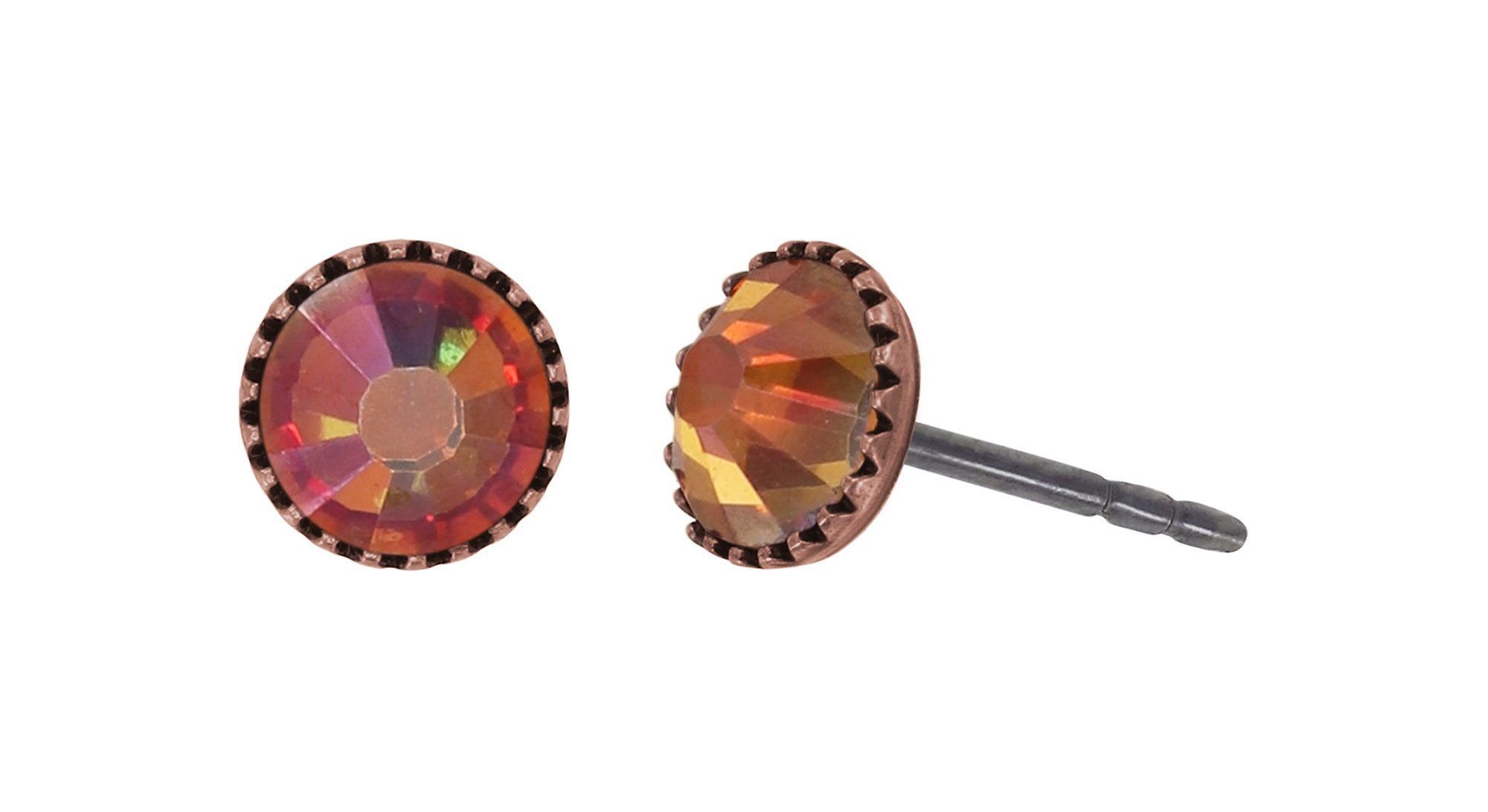 Bild für Ohrstecker flach Black Jack Braun sunset glory SS 20