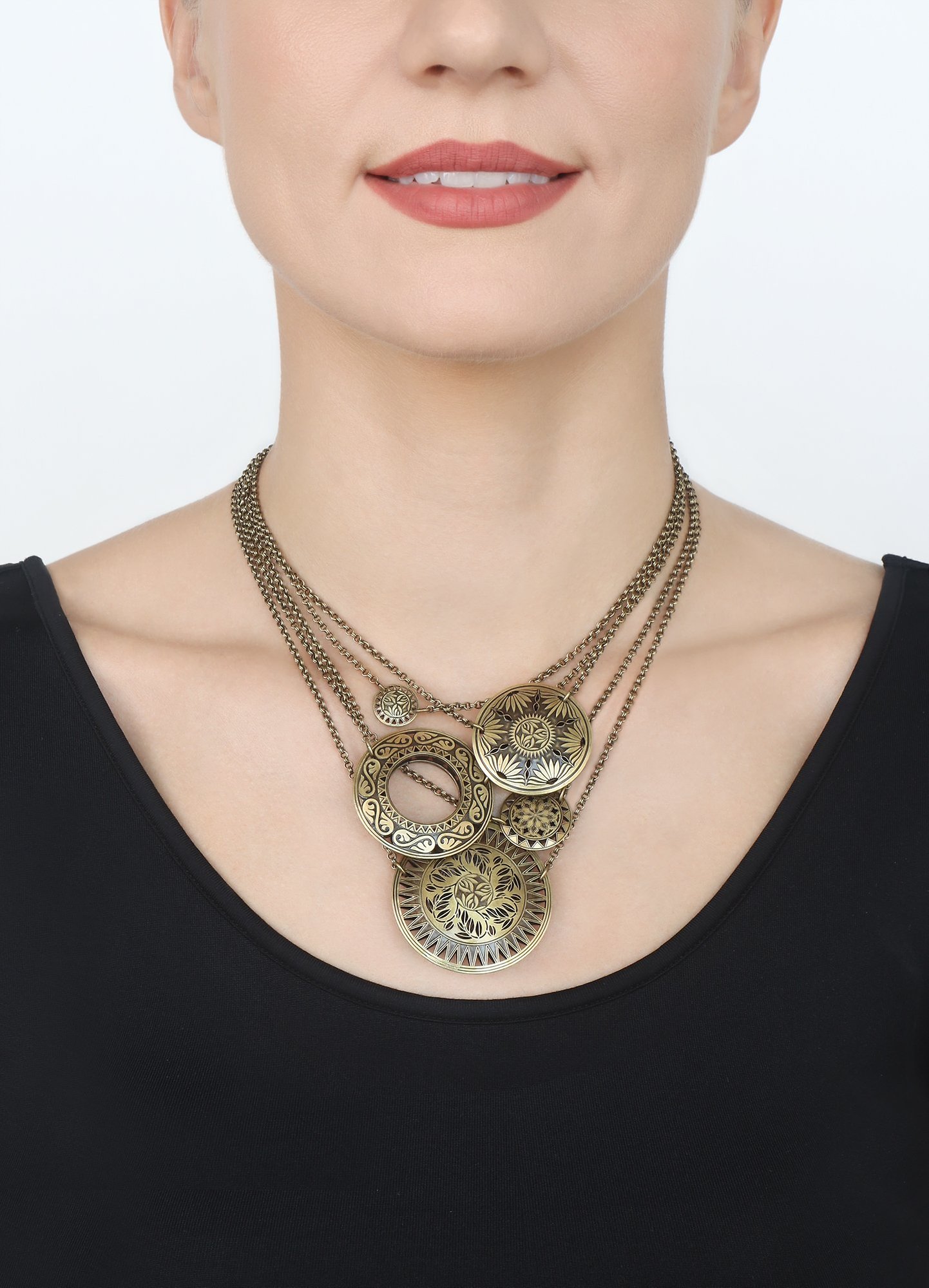 image pour Collier Shades of Light Laiton  