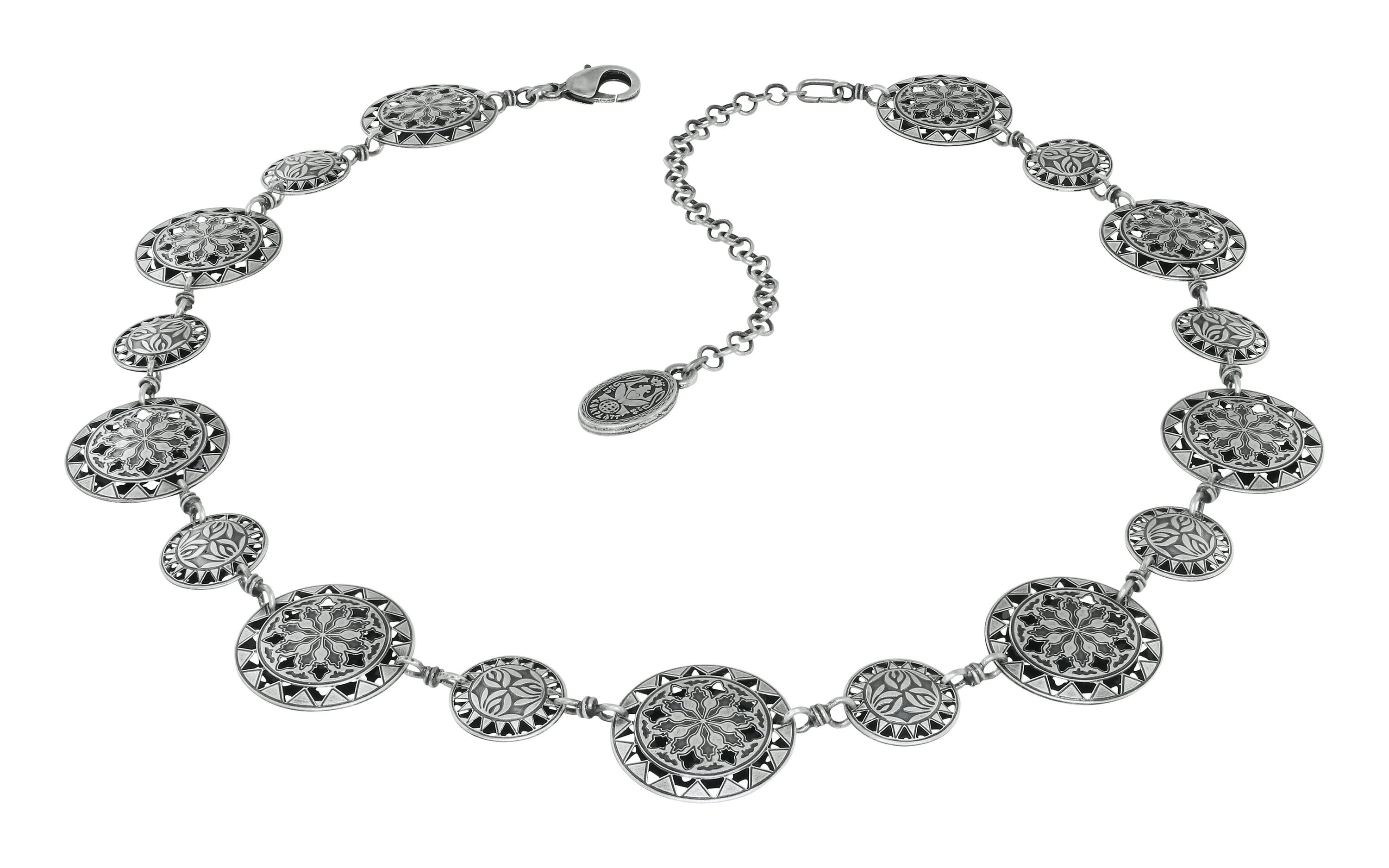 image for Necklace Shades of Light Silver  size M,S