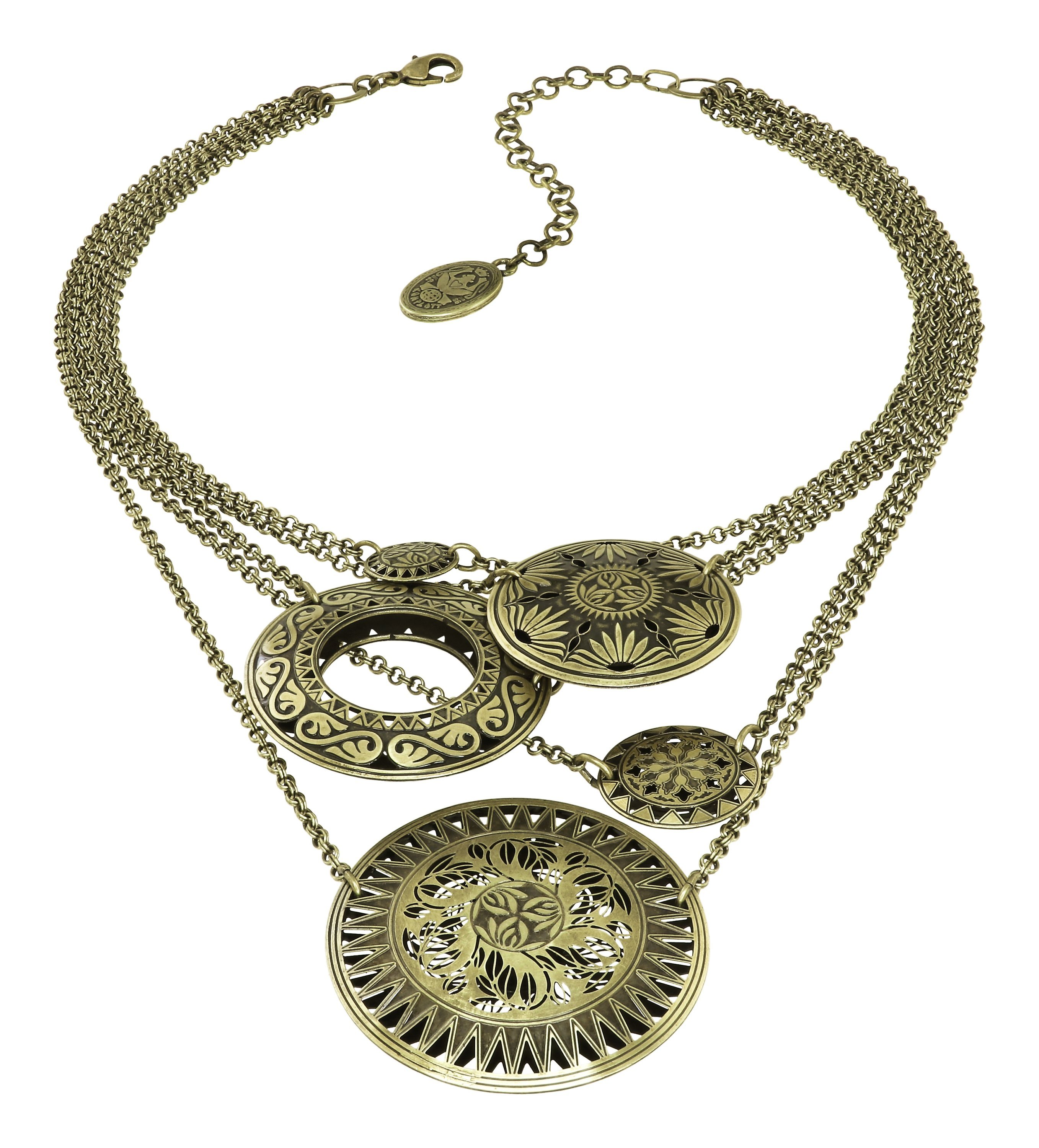 image for Necklace Shades of Light Brass  