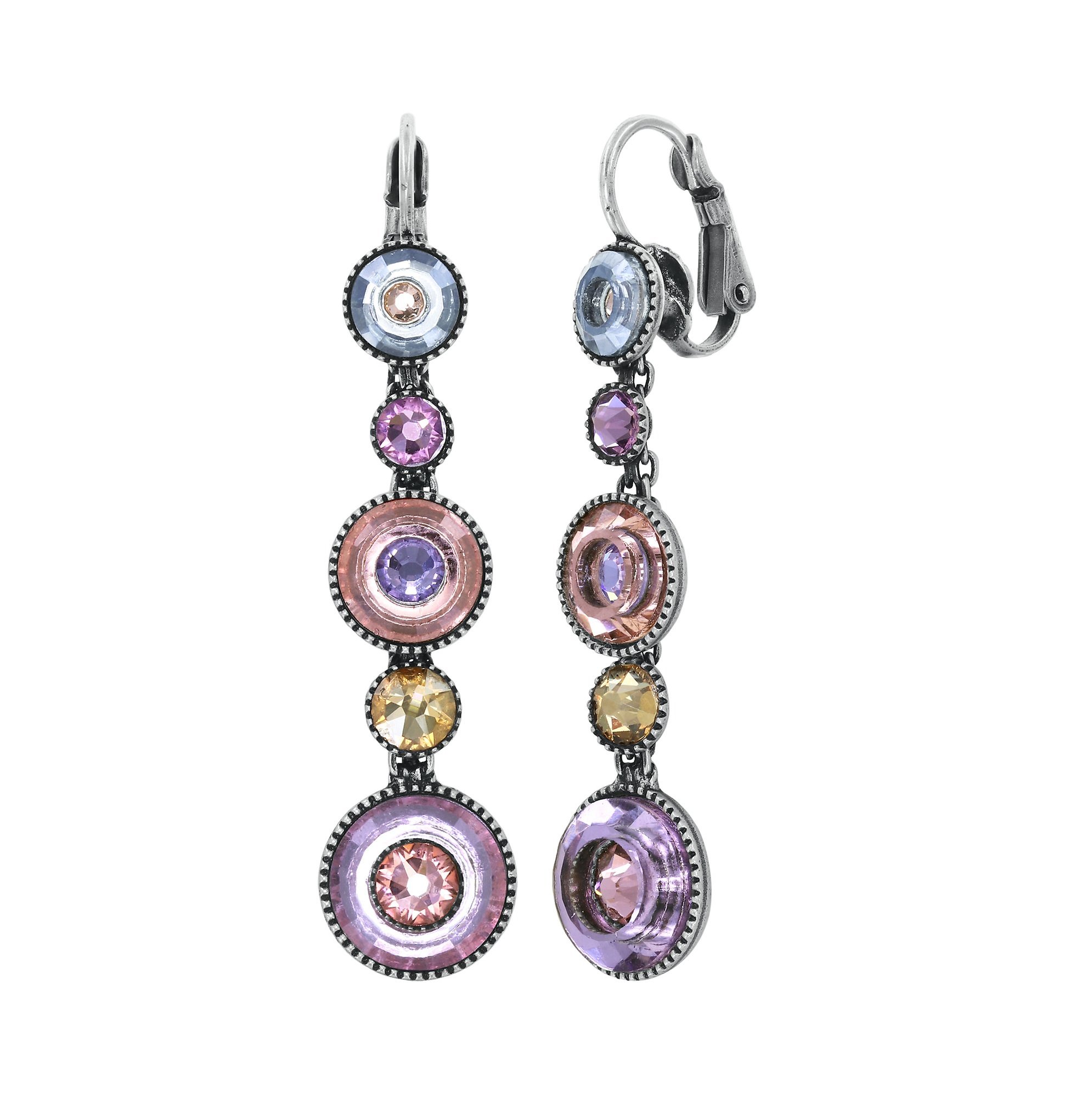 image for Earring eurowire dangling Donutissima Pastel Multi  