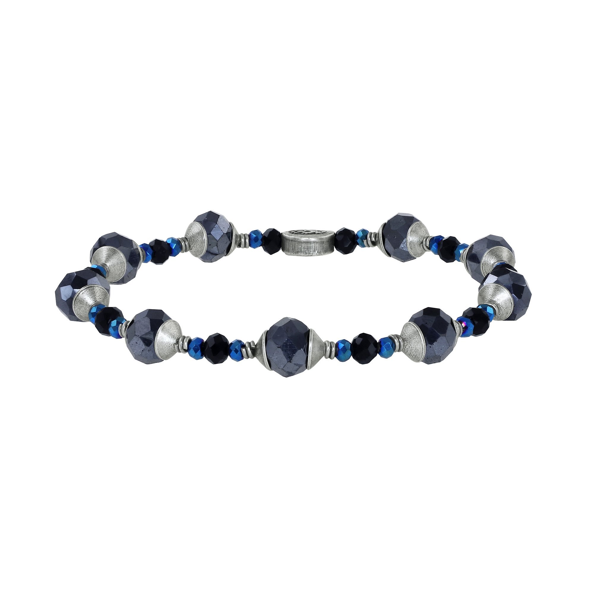 image pour Bracelet élastique Petit Glamour d´Afrique Noir  