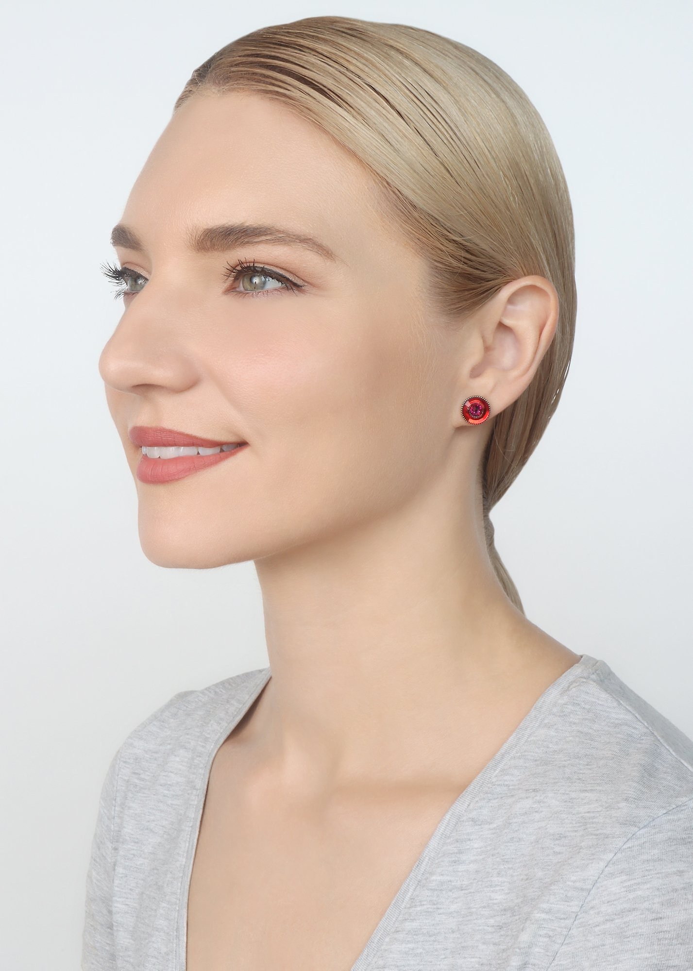 image for Earring Stud Donutissima Red  